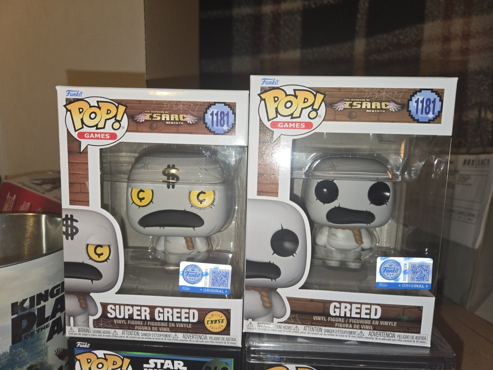 Funko Pop The Binding Of Isaac Super Greed Chase Variant #1181 BUNDLE Funko Pop The Binding Of Isaac Super Greed Chase Variant #1181 BUNDLE
