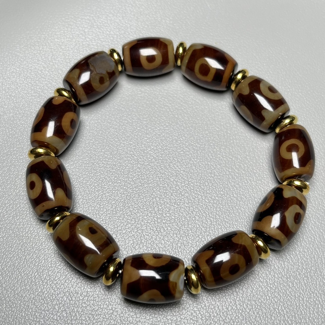 Collect Jewelry Men and Women's Three Eye Beads Bracelet Xizang Bracelet