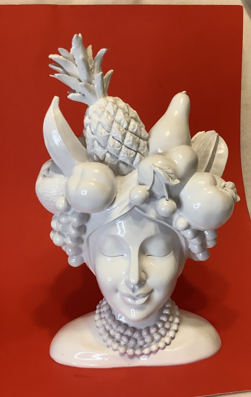 Greek/Roman Style Female Bust Head Planter Pot Resin Lady