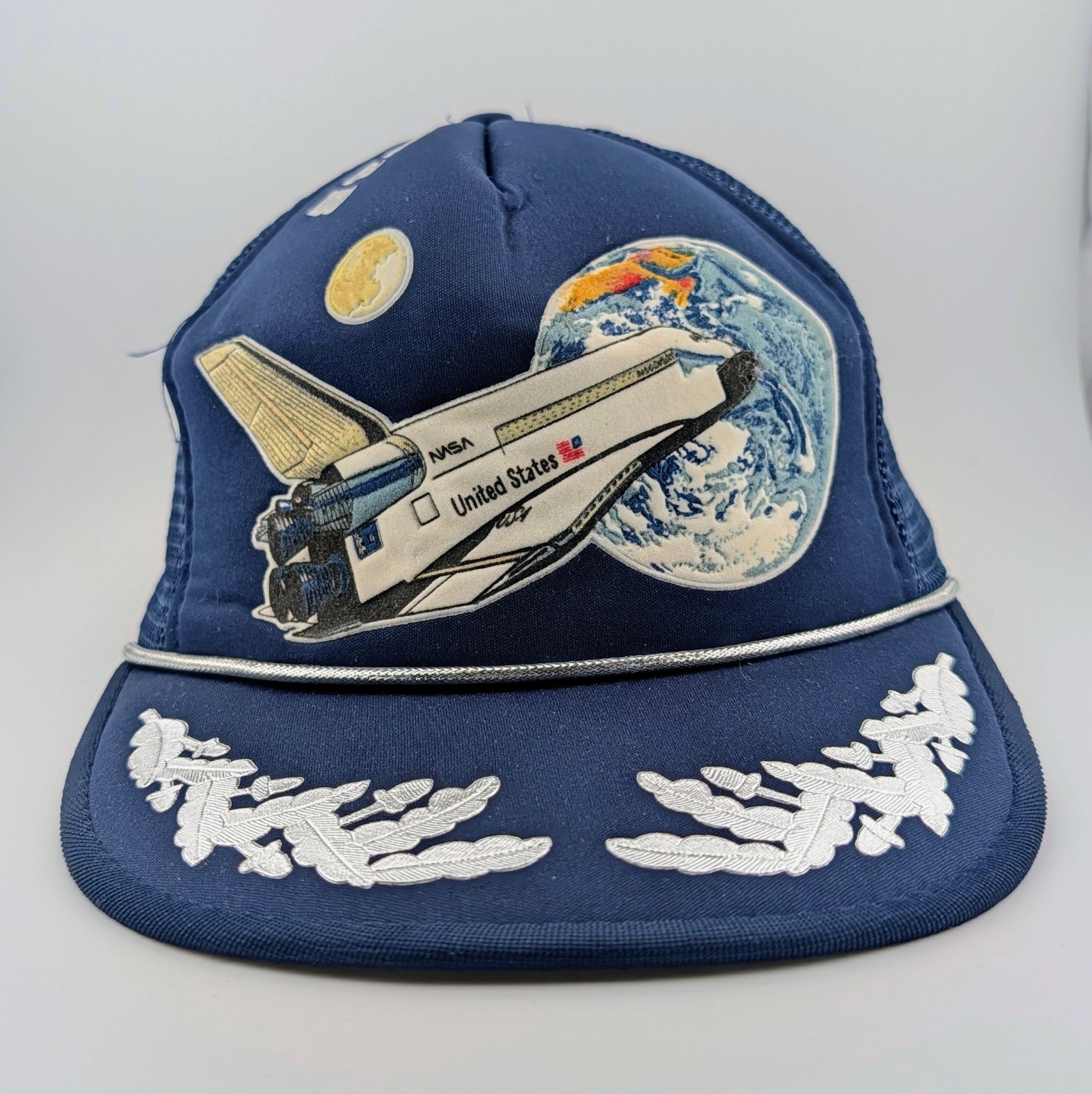 Vintage Space Shuttle 80s NASA Smithsonian Air & Space Trucker Cap Hat