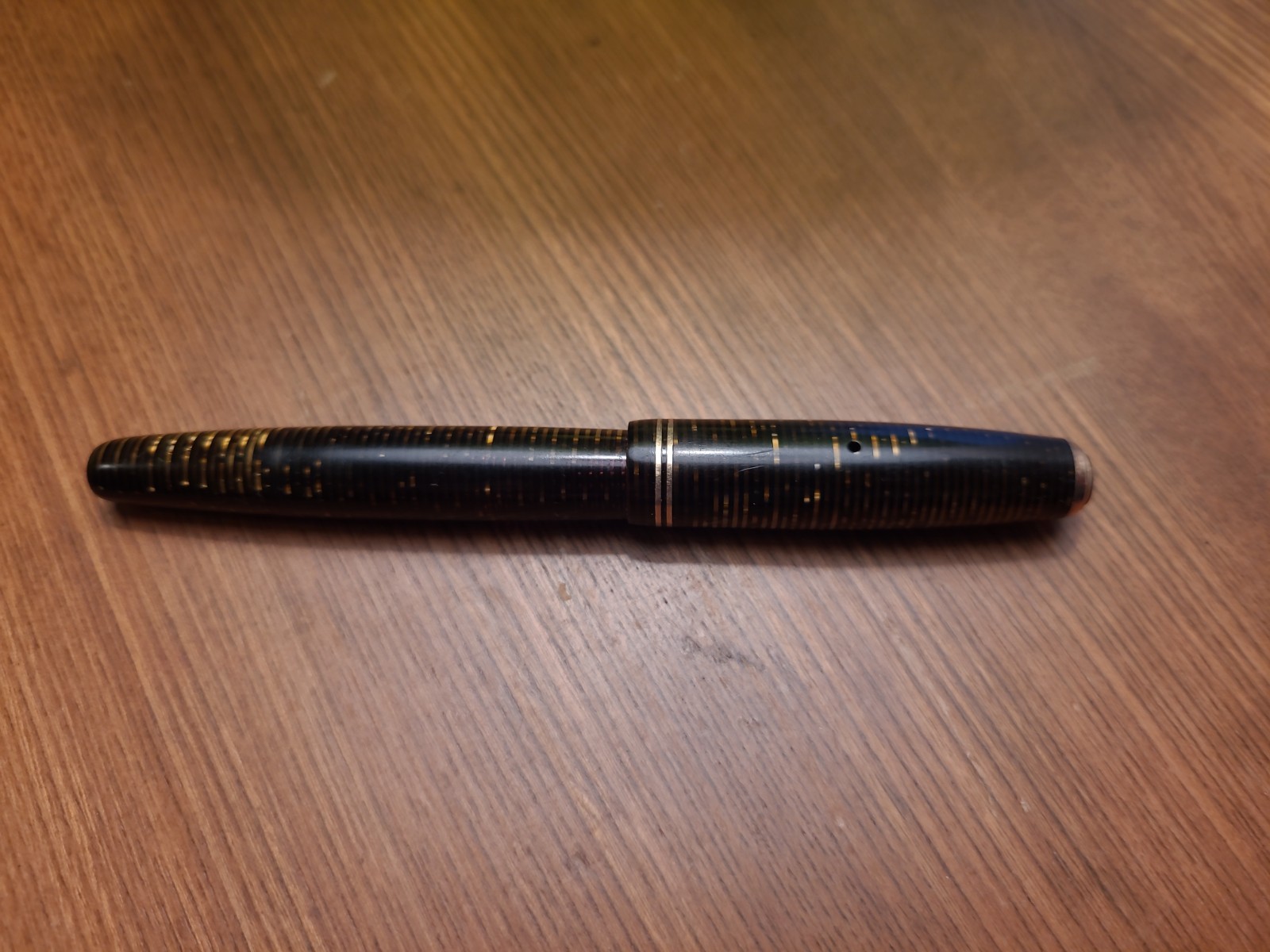 Vintage 1945 Parker Vacumatic Major Fountain Pen Golden Pearl - EXCELLENT... Vintage 1945 Parker Vacumatic Major Fountain Pen Golden Pearl - EXCELLENT...