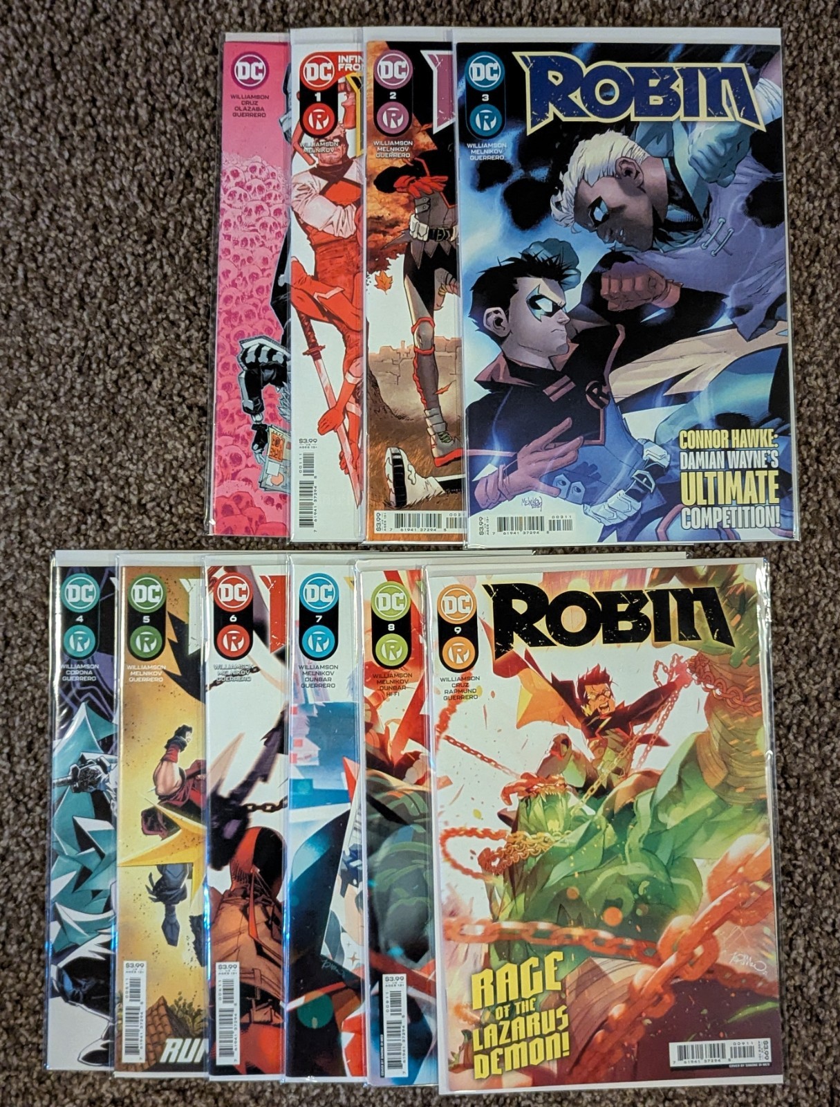DC Comics - Robin #1-9 & Annual #1 (4th Series) Lot - Infinite Frontier - 2021 DC Comics - Robin #1-9 & Annual #1 (4th Series) Lot - Infinite Frontier - 2021