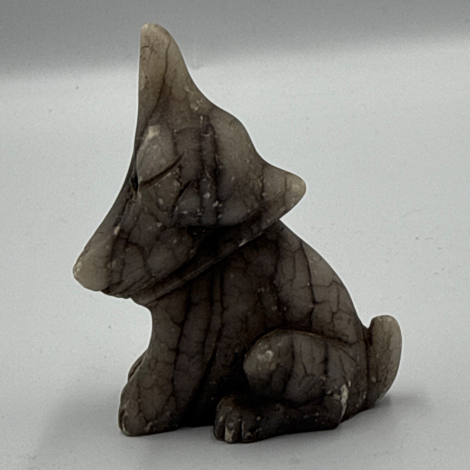 VTG Hand Carved Alabaster Stone Dog Figurine Puppy Sculpture Made in Italy VTG Hand Carved Alabaster Stone Dog Figurine Puppy Sculpture Made in Italy