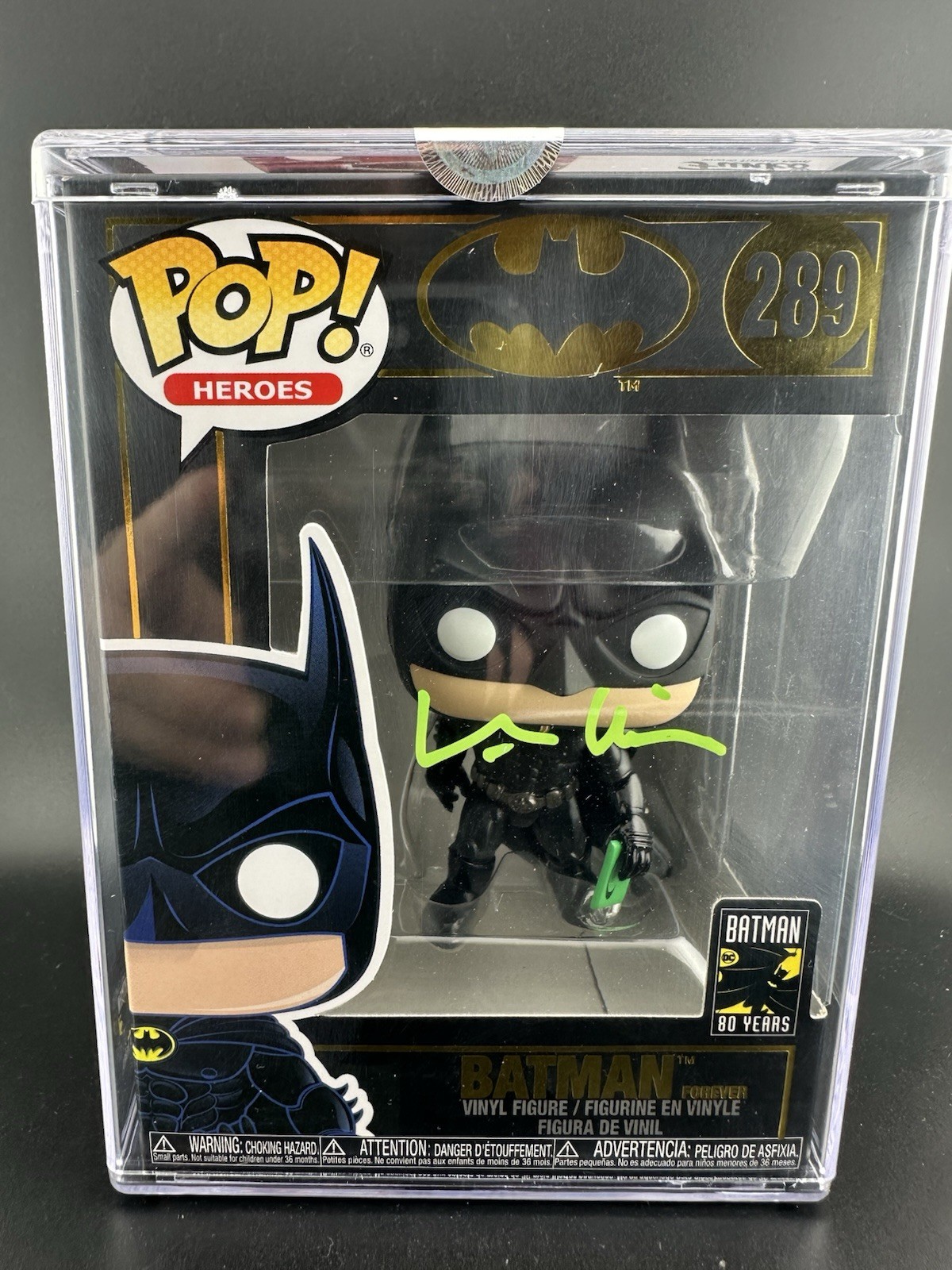 Val Kilmer Batman Forever 289 Funko Pop Autograph Celebrity Authentics COA Green Val Kilmer Batman Forever 289 Funko Pop Autograph Celebrity Authentics COA Green