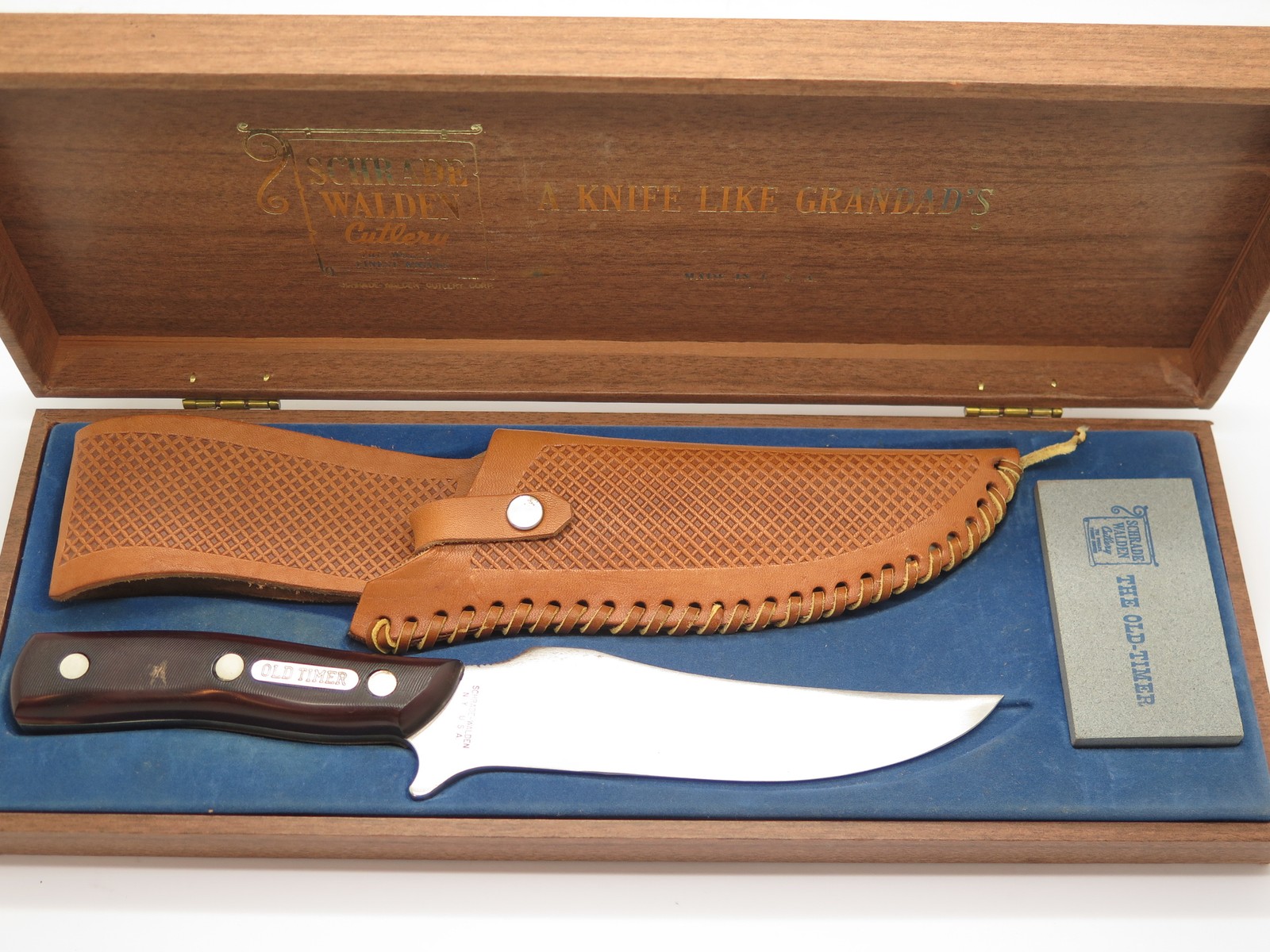 Vtg 1946-73 Schrade Walden 15OT Deerslayer Old Timer Fixed Blade Hunting Knife Vtg 1946-73 Schrade Walden 15OT Deerslayer Old Timer Fixed Blade Hunting Knife