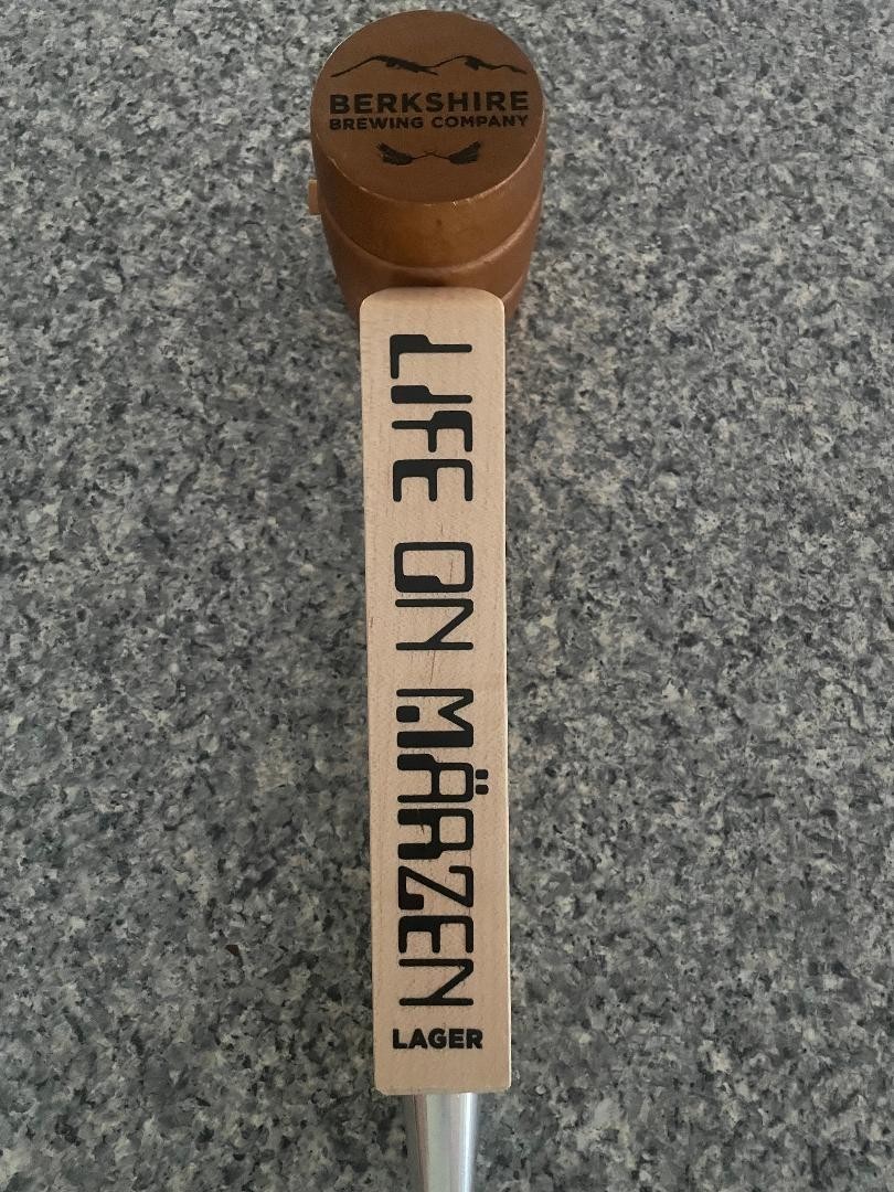 Berkshire Brewing Company~Life on Marzen Lager~Wooden Beer Tap Handle~RARE Berkshire Brewing Company~Life on Marzen Lager~Wooden Beer Tap Handle~RARE