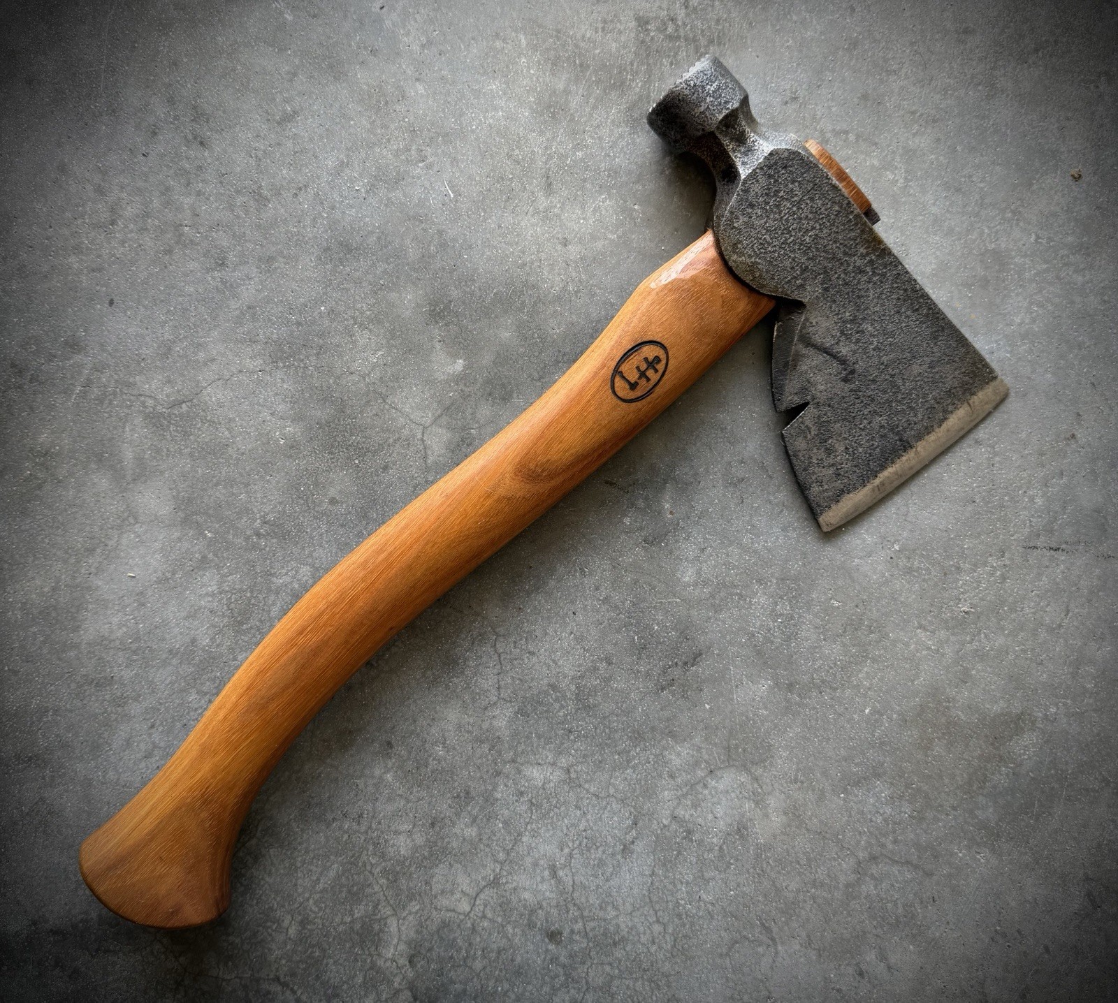 Vintage Kelly Axe Tool Works Carpenter Hatchet 15” Liam Hoffman Hickory Handle 