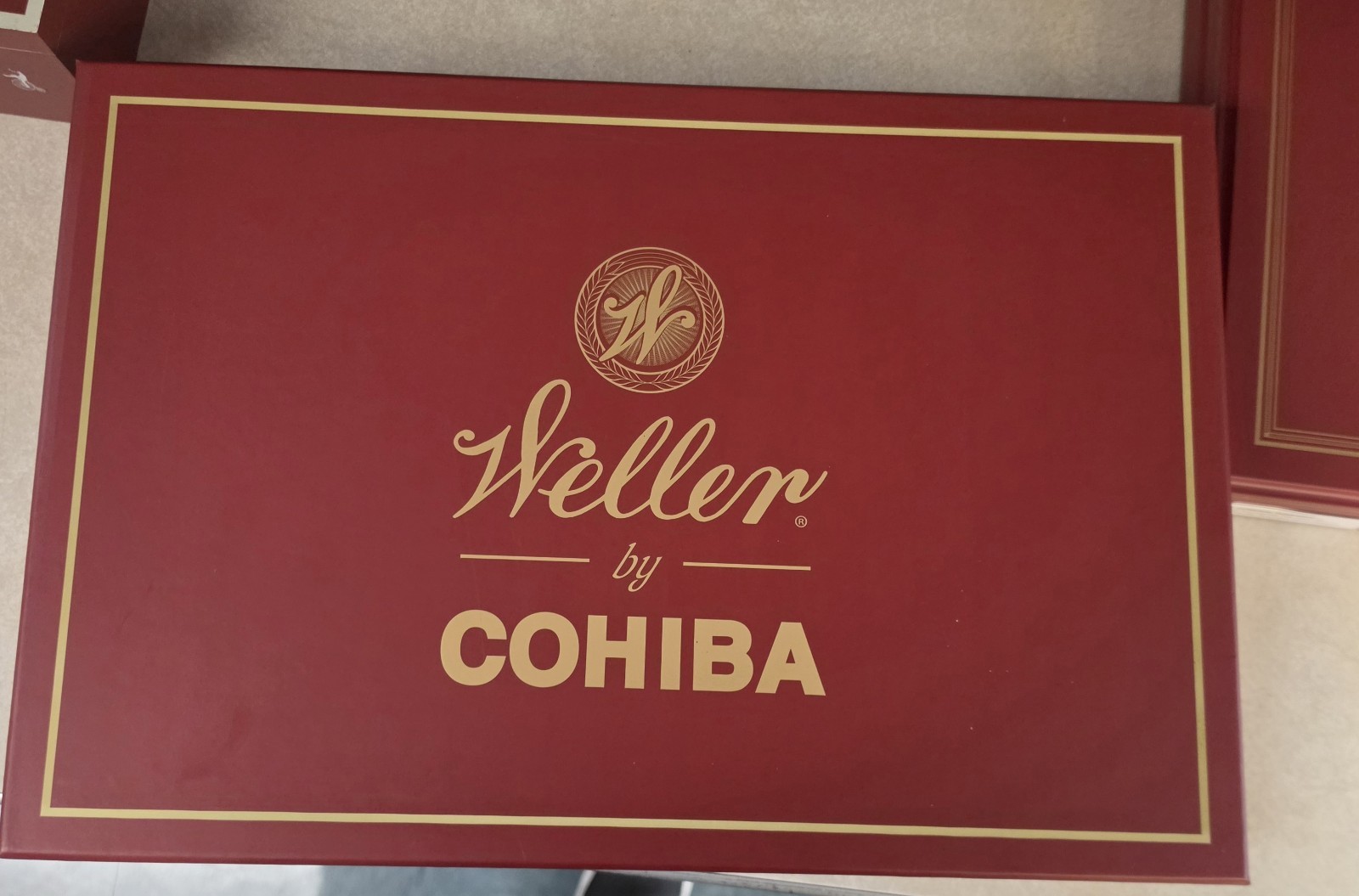 Weller by Cohiba Empty Cigar box 2025 edition, Outer Cardoard Box & Bag Weller by Cohiba Empty Cigar box 2025 edition, Outer Cardoard Box & Bag