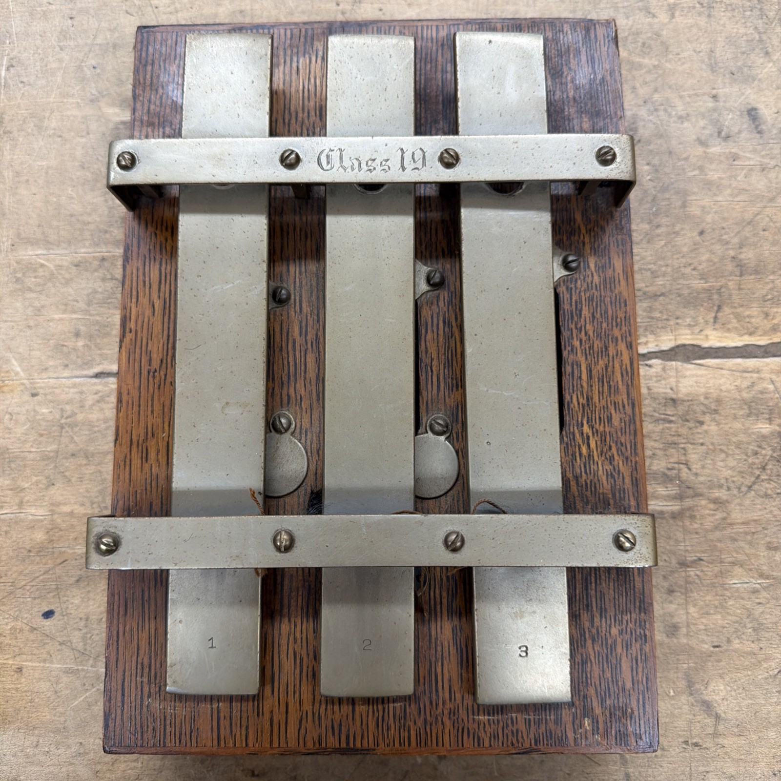 Antique J.C. Deagan Railroad Dinner Chime Xylophone NBC Style 3 Bar Radio