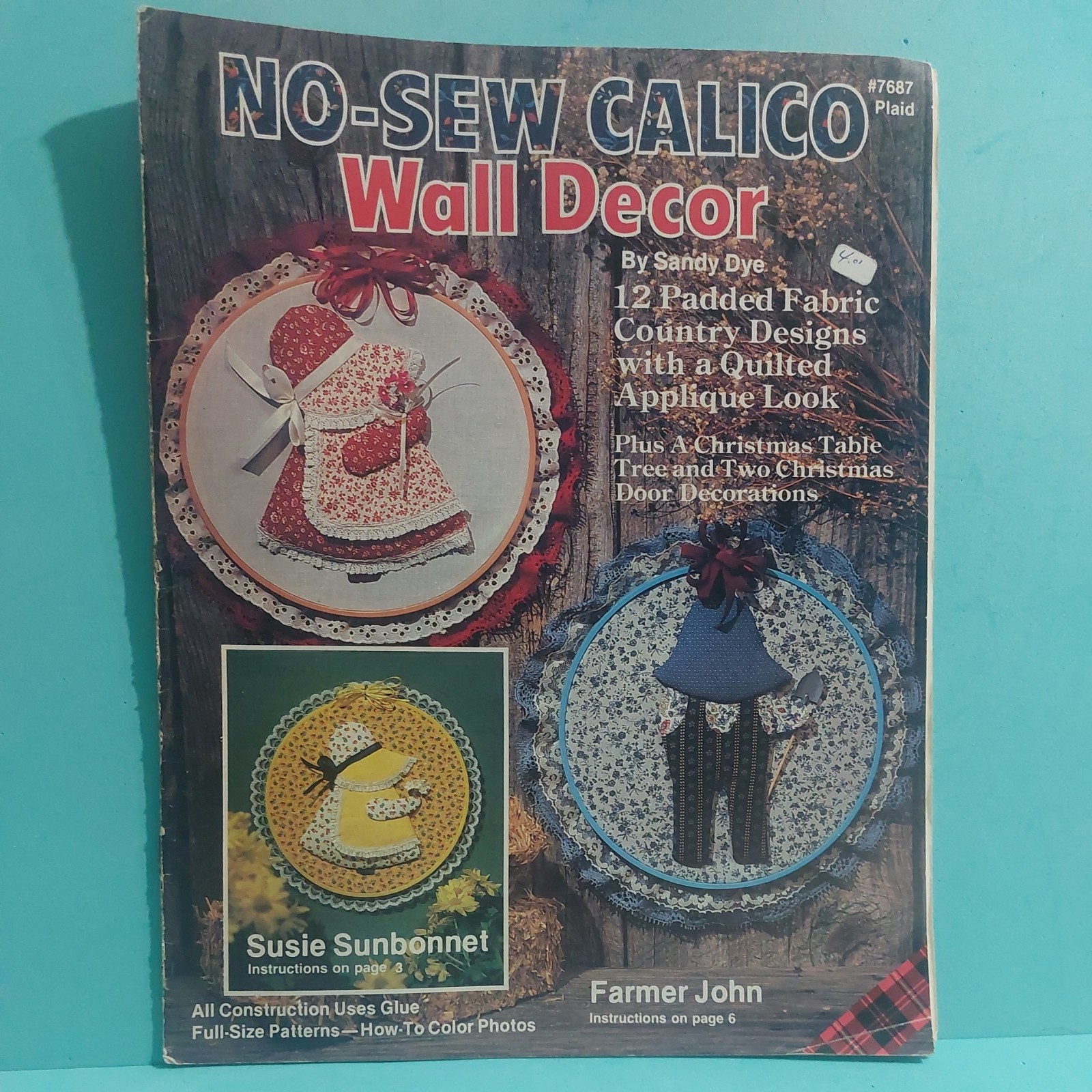No-Sew Calico Wall Decor Vintage 1983 Craft Book With Uncut Patterns
