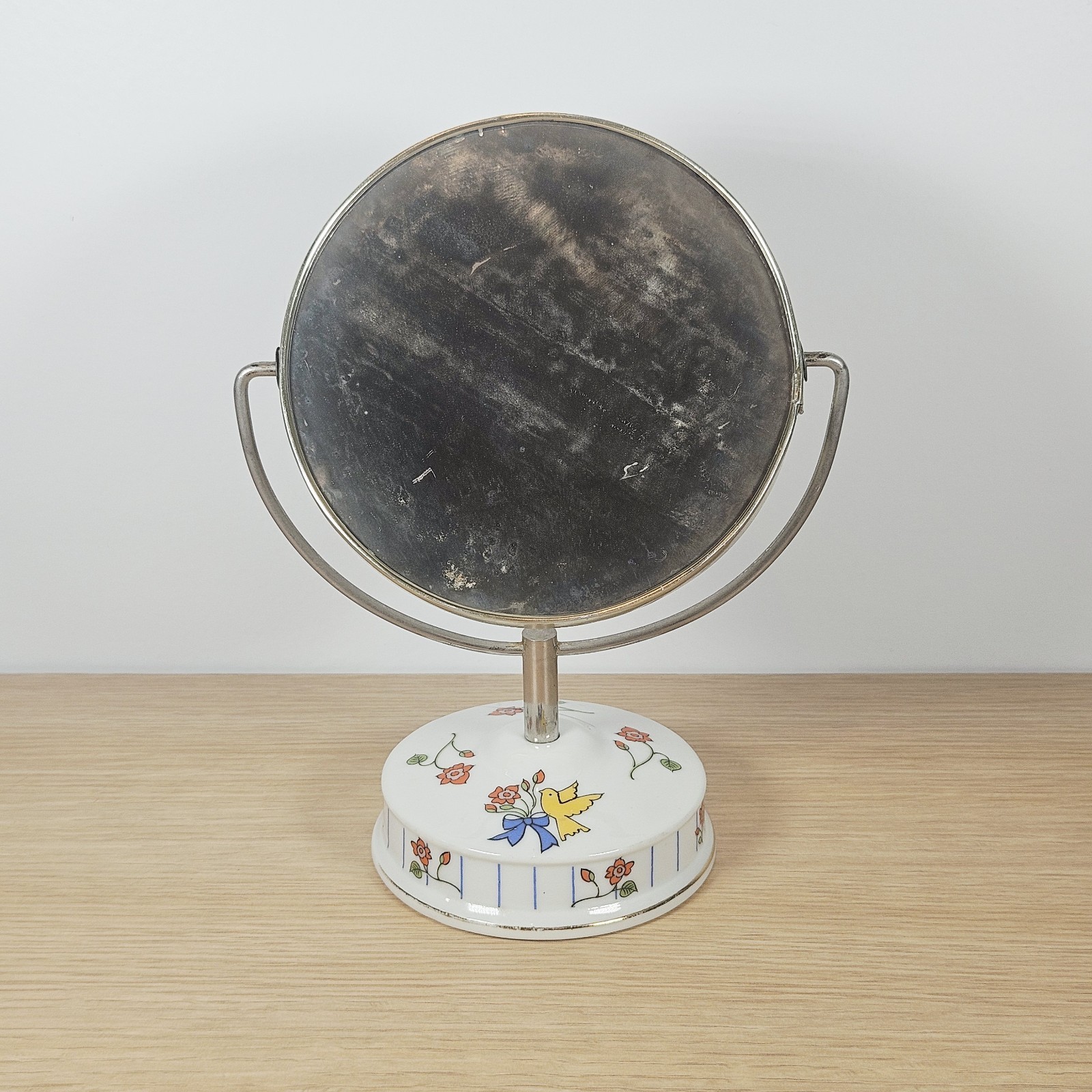 Vintage Earl Bernard Porcelain Stand Vanity Mirror Vintage Earl Bernard Porcelain Stand Vanity Mirror