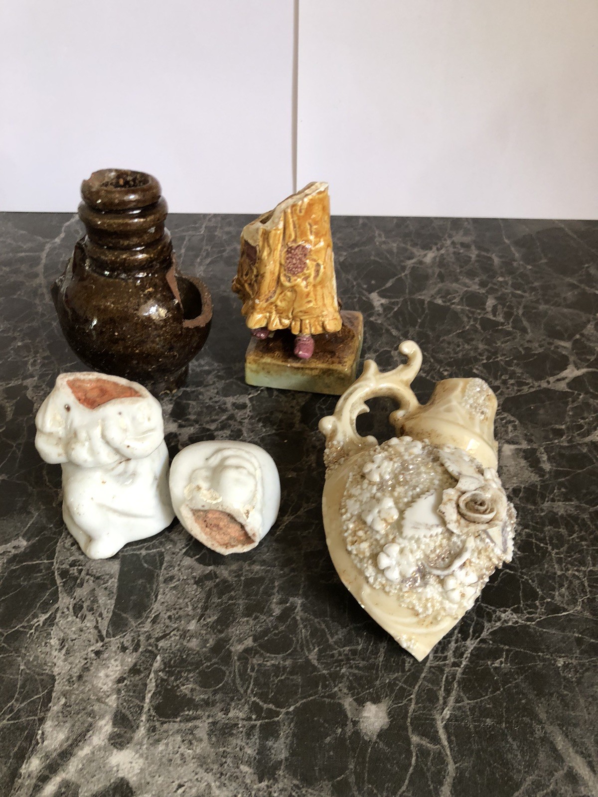 Antique Excavated finds from the Tsarist era Pre 1900\'s Ceramics Angel