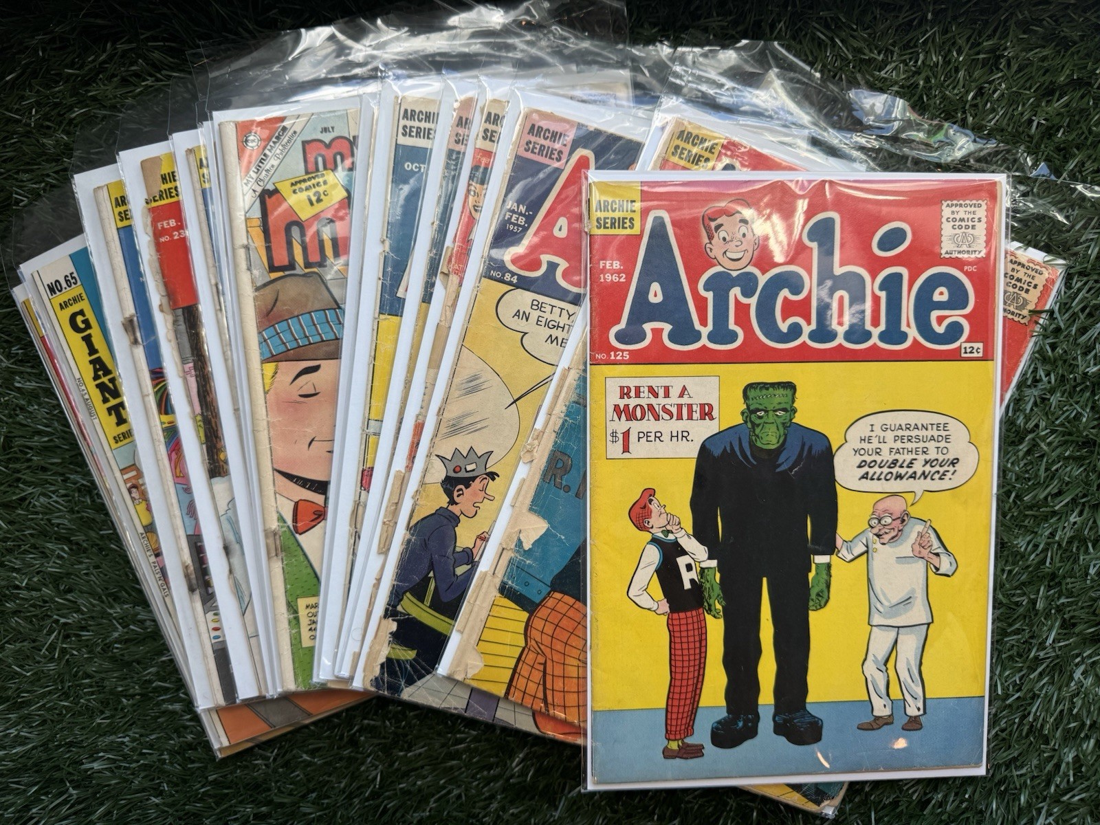 LOT 1950s 60s + Archie Comics Jughead Little Archie #125 1962 Rival Pep Margie