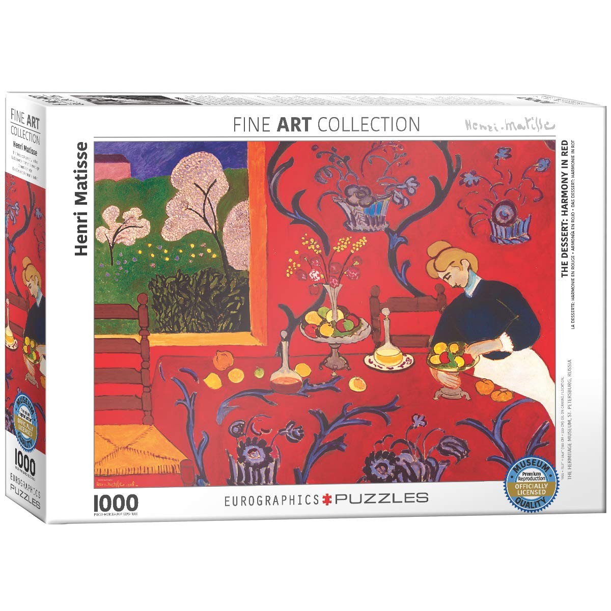 Eurographics The Dessert Harmony in Red by Henri Matisse 1000 Piece Puzzle Eurographics The Dessert Harmony in Red by Henri Matisse 1000 Piece Puzzle