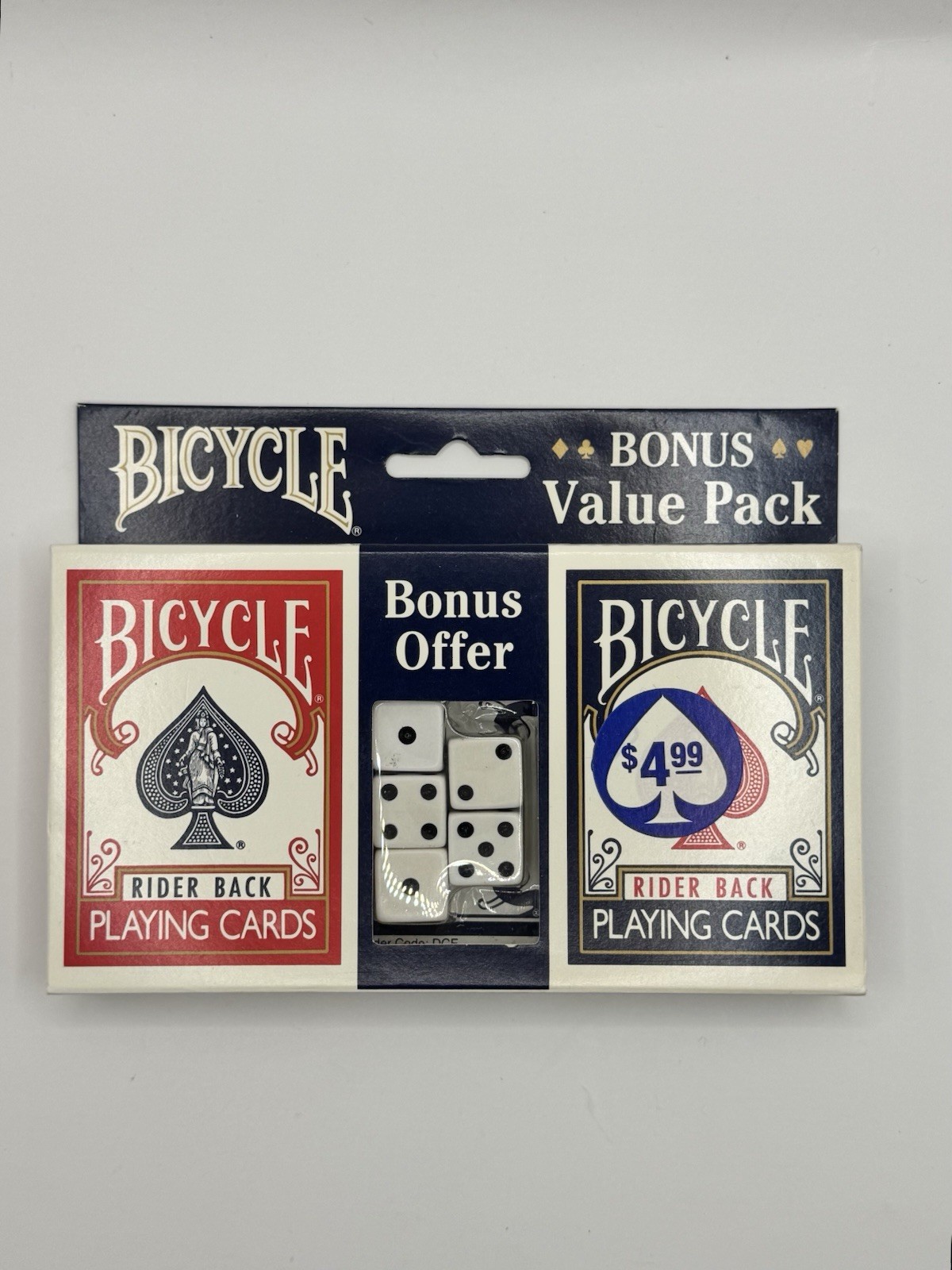 Bicycle Special Value 2-Deck Set Playing Cards with 5 Bonus Dice Bicycle Special Value 2-Deck Set Playing Cards with 5 Bonus Dice