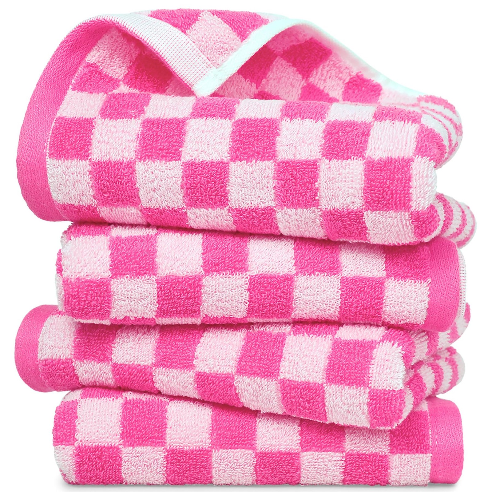 Jacquotha Pink Hand Towels 4 Pack, Cotton Decorative Bathroom Hand Towel Jacquotha Pink Hand Towels 4 Pack, Cotton Decorative Bathroom Hand Towel