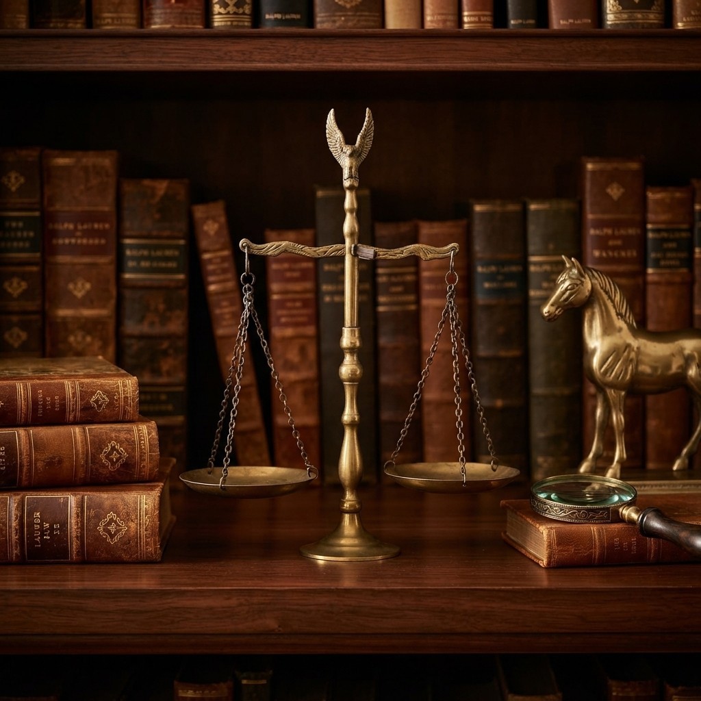 Vintage Brass Balance Scale Justice Symbol Small Lawyer Desk Decor Winged 9”