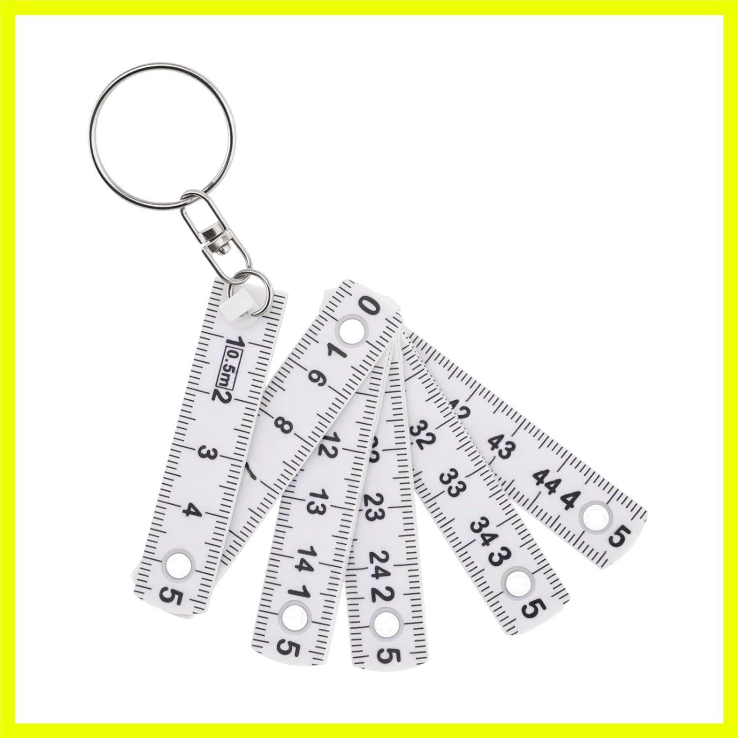 Durable Keychain Folding Ruler - Dual-Sided Measurement for Crafts & Projects Durable Keychain Folding Ruler - Dual-Sided Measurement for Crafts & Projects