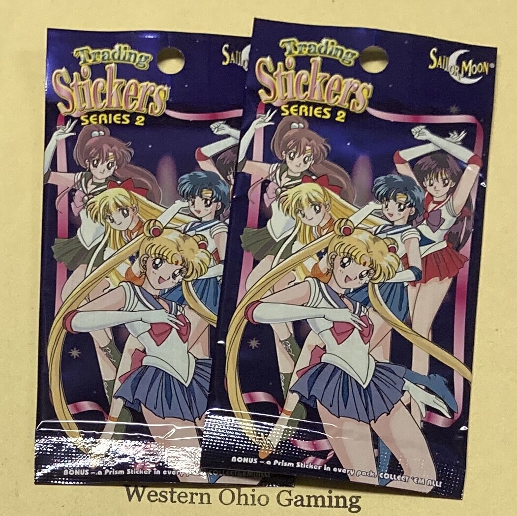 Sailor Moon 2 x Series 2 Trading Stickers Pack NEW Sticker Packs Sailor Moon 2 x Series 2 Trading Stickers Pack NEW Sticker Packs