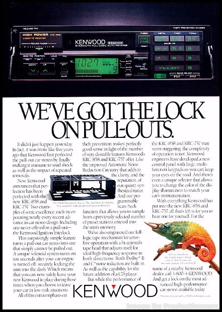 1987 Kenwood Car Stereo Vintage Advertisement Print Art Car Ad J475 1987 Kenwood Car Stereo Vintage Advertisement Print Art Car Ad J475