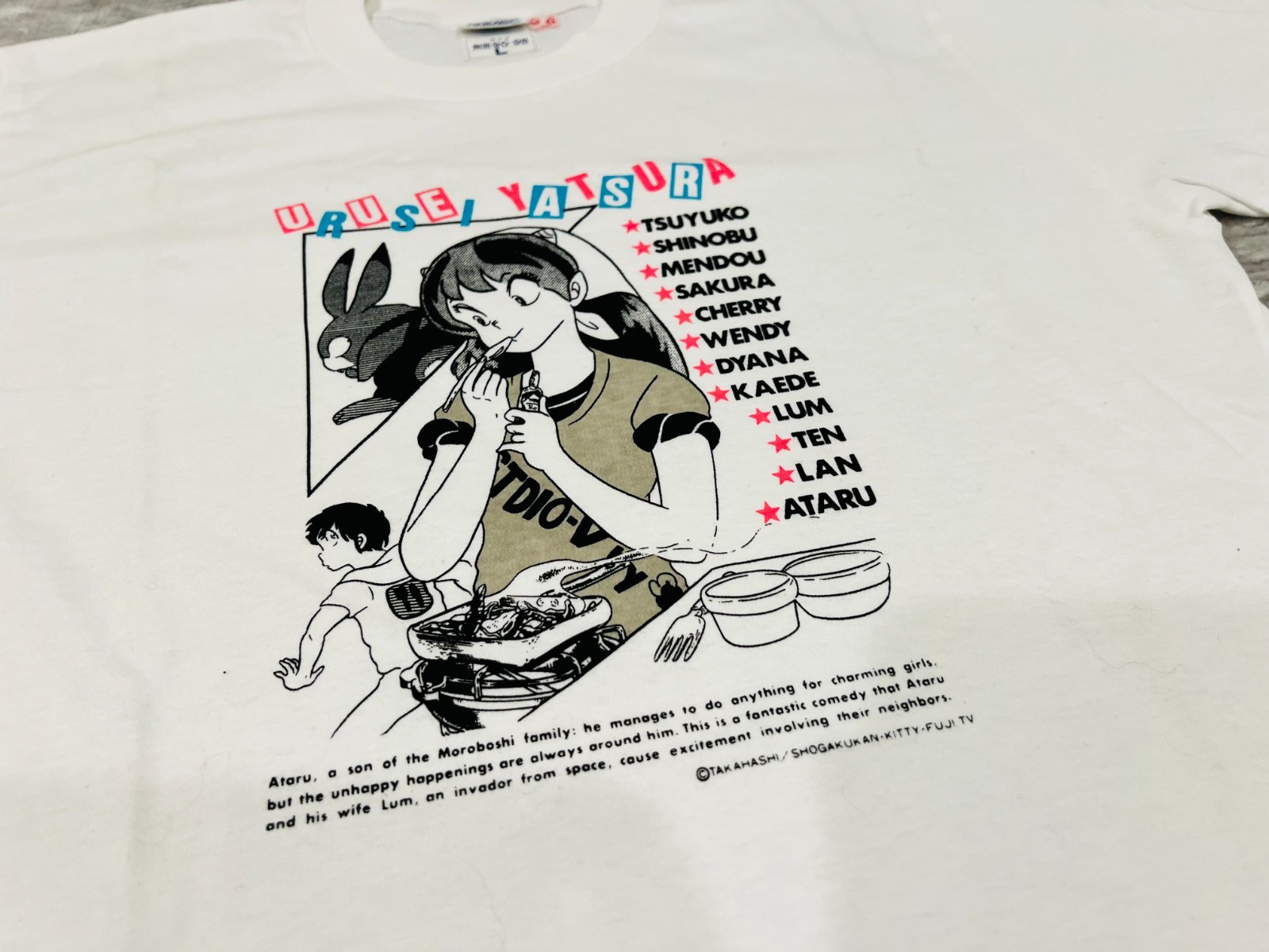 Vintage Urusei Yatsura T-shirt 90's Hobby Anime Animec City Pop Rumiko Ranma