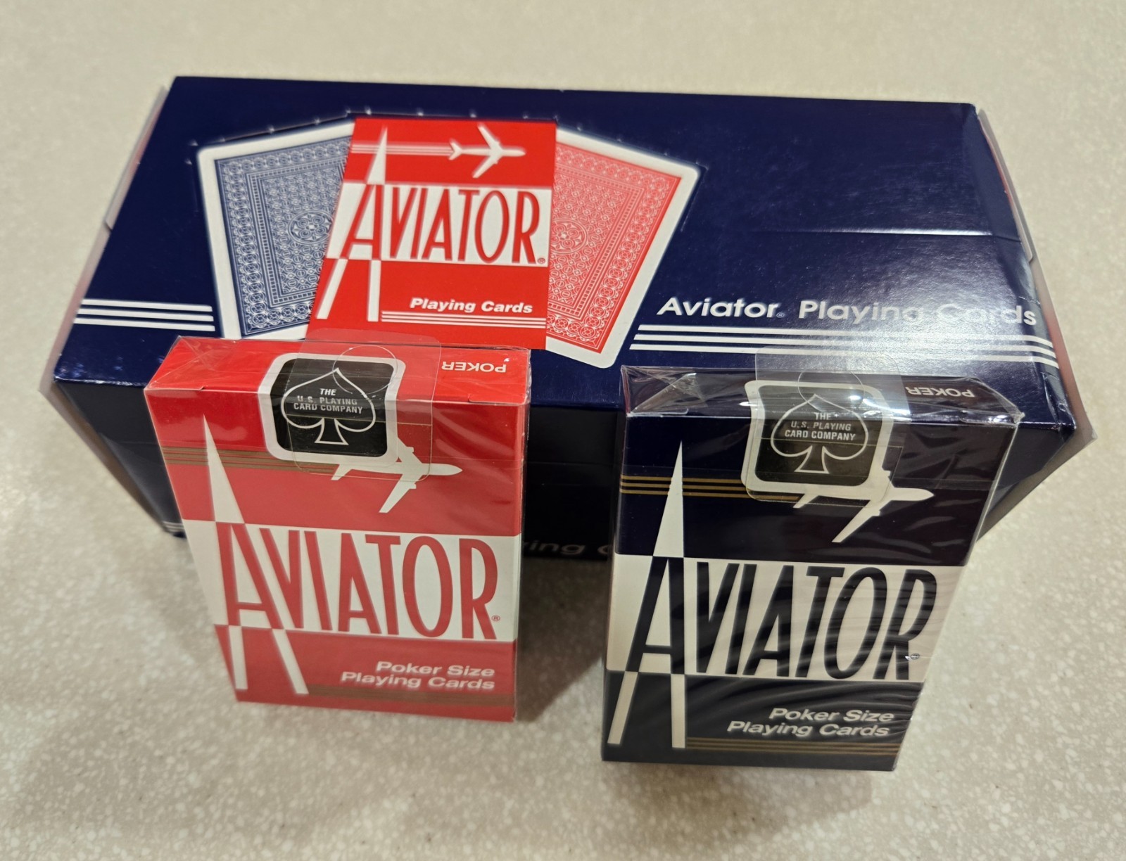 Aviator Playing Cards, 12 Pack, Red & Blue (free shipping in continental US) Aviator Playing Cards, 12 Pack, Red & Blue (free shipping in continental US)