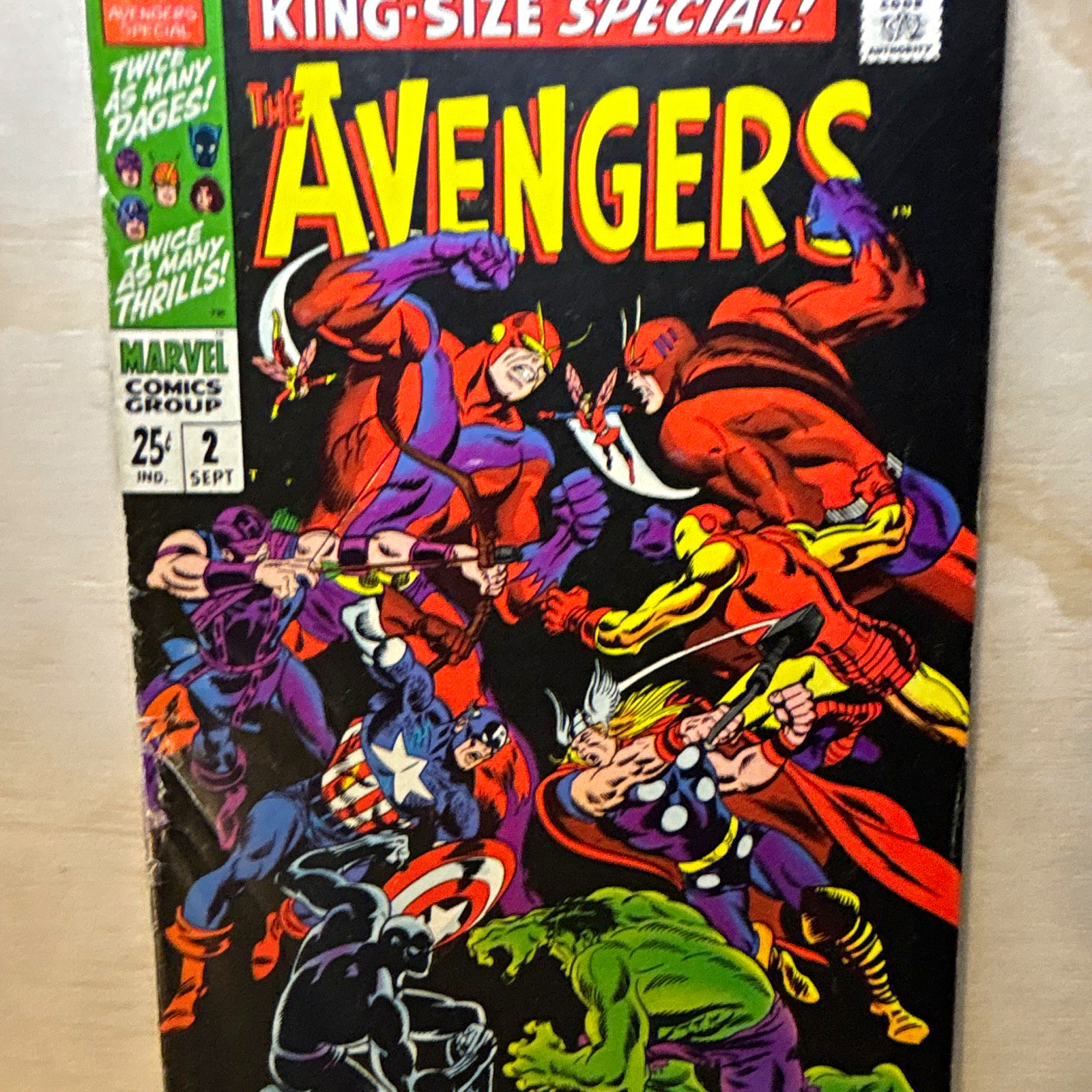 Marvel Comics The Avengers King-Size Special #2 VG Marvel Comics The Avengers King-Size Special #2 VG