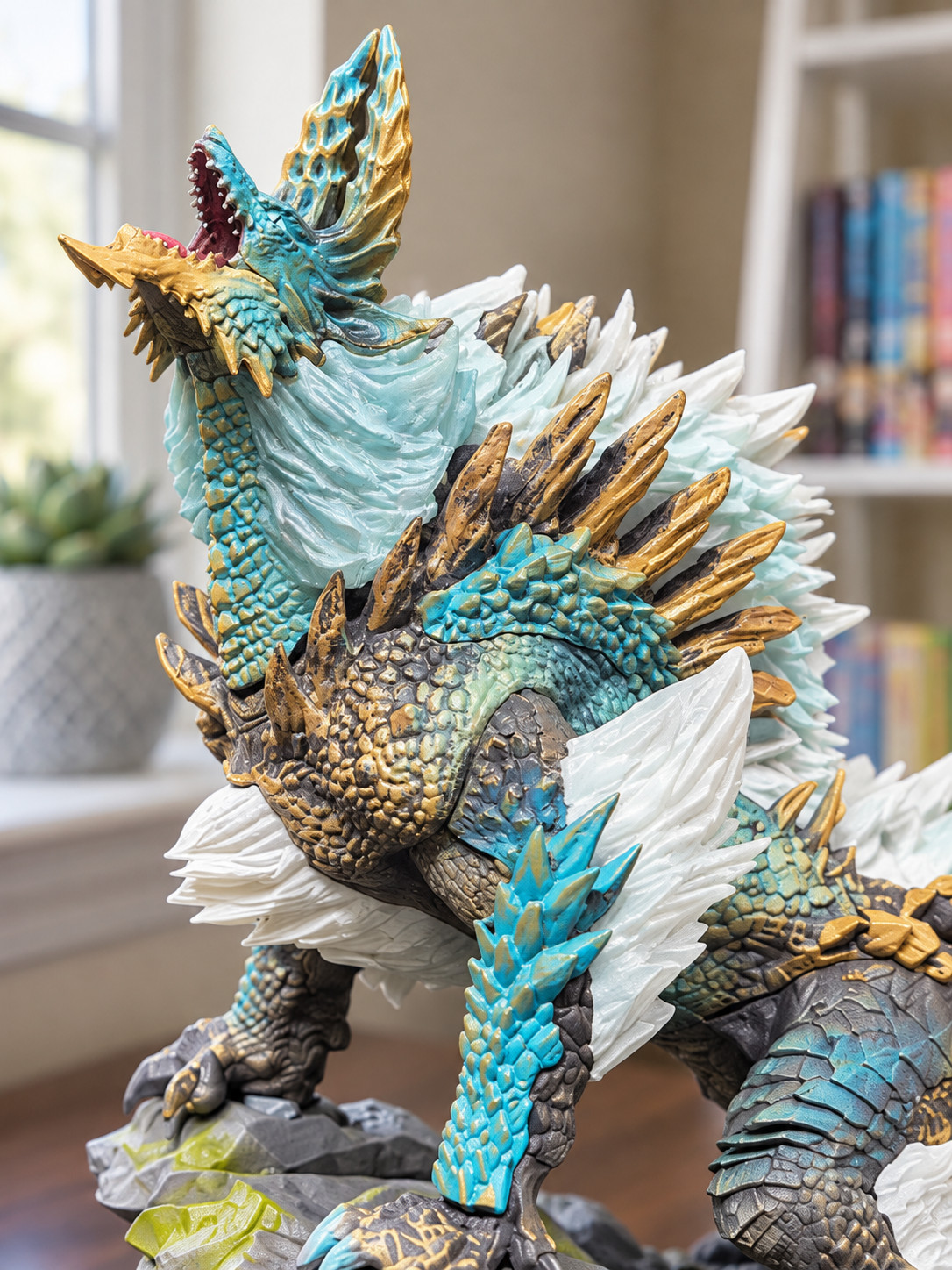 Monster Hunter Zinogre Figure 25cm 9.8in Wyvern Dragon Statue Collectible Gift Monster Hunter Zinogre Figure 25cm 9.8in Wyvern Dragon Statue Collectible Gift