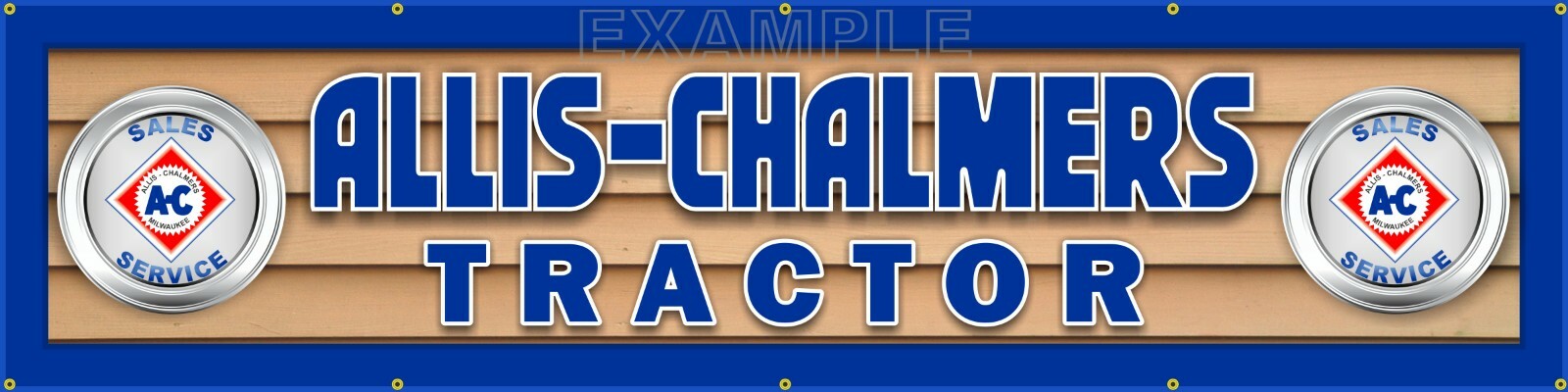 ALLIS CHALMERS FARM TRACTOR DEALER LETTER SIGN REMAKE BANNER ART MURAL 24