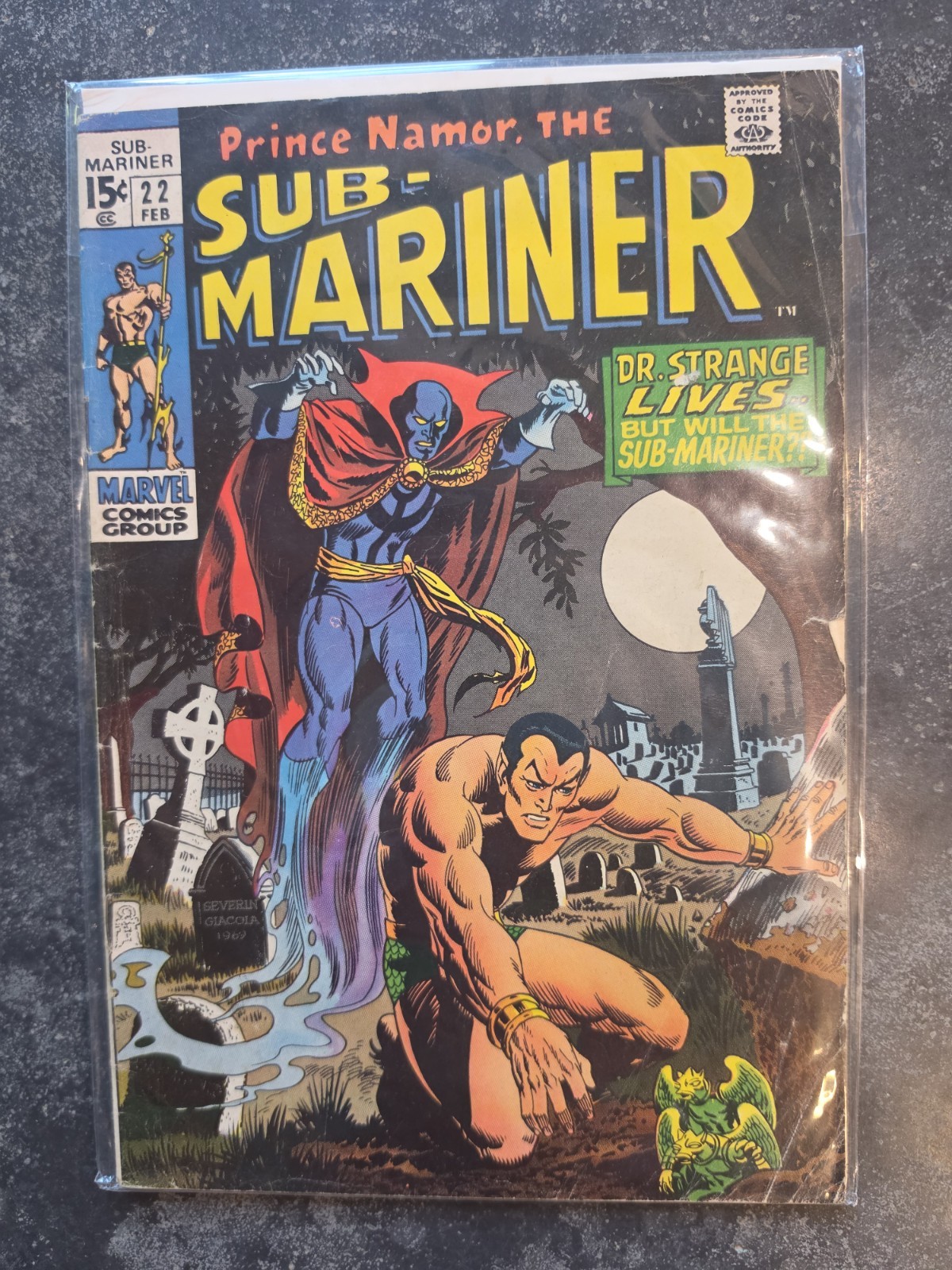 Sub-Mariner #22 Doctor Strange Appearance Bronze Age Marvel Comics 1970 VG Sub-Mariner #22 Doctor Strange Appearance Bronze Age Marvel Comics 1970 VG