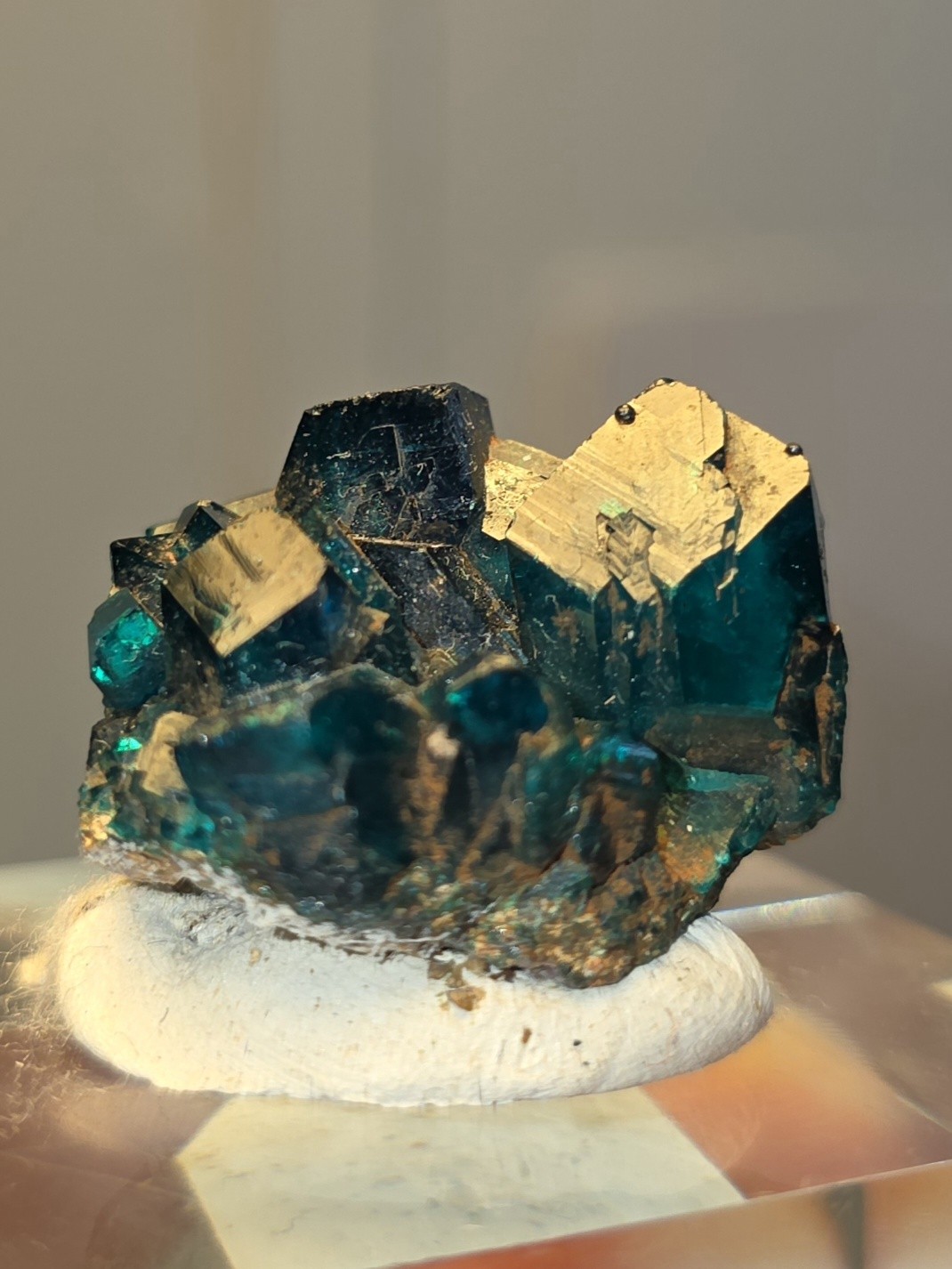 Rare Gemmy Green Dioptase Crystal Cluster Mineral Specimen - Mindouli, Congo Rare Gemmy Green Dioptase Crystal Cluster Mineral Specimen - Mindouli, Congo