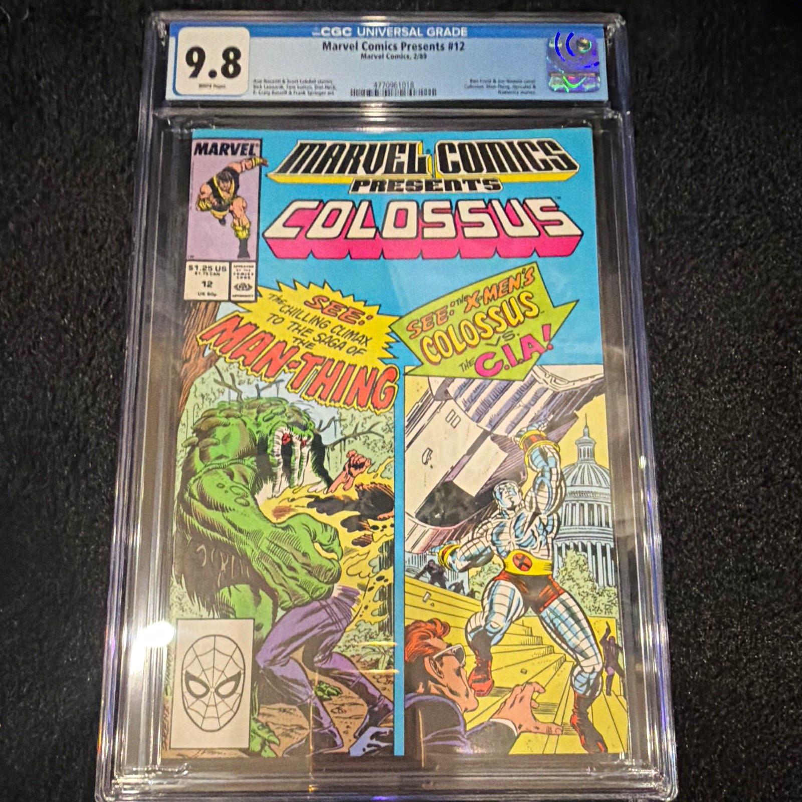 Marvel Comics Presents #12 CGC 9.8 (1979) Colossus Man-Thing Very Hot Marvel Comics Presents #12 CGC 9.8 (1979) Colossus Man-Thing Very Hot