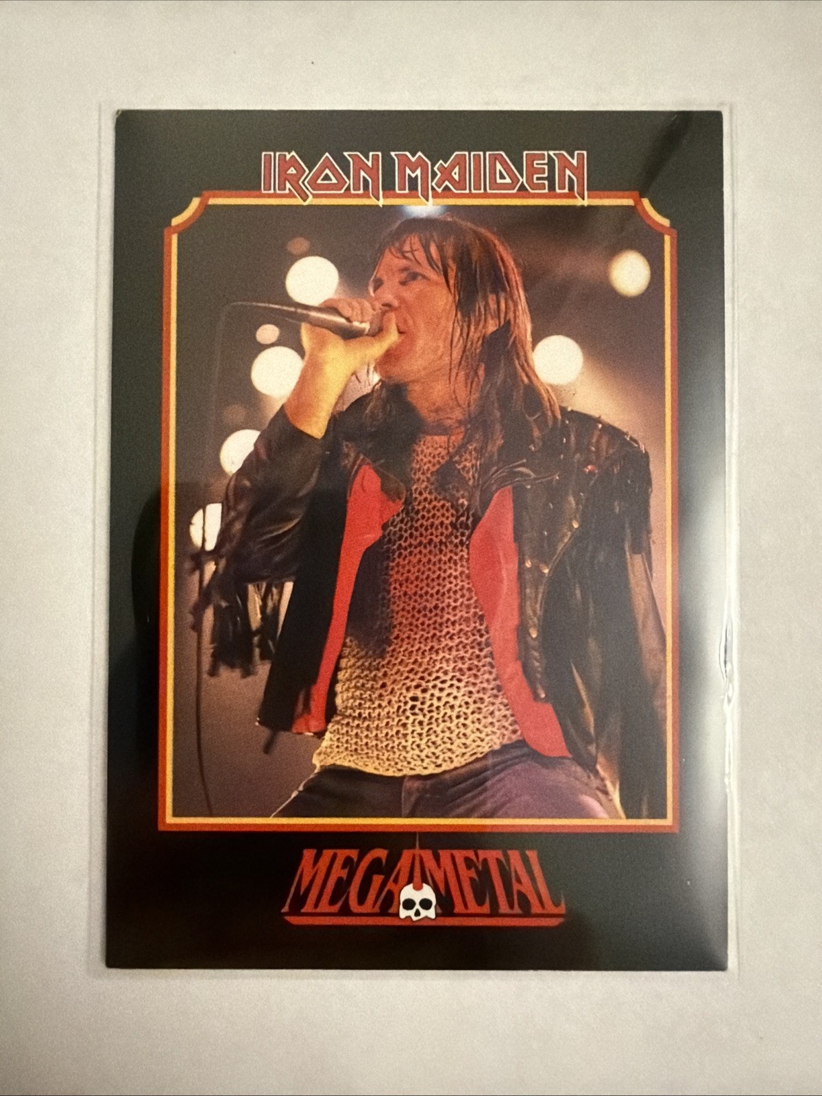 IRON MAIDEN Bruce Dickinson 1991 MEGAMETAL Impel #29 IRON MAIDEN Bruce Dickinson 1991 MEGAMETAL Impel #29