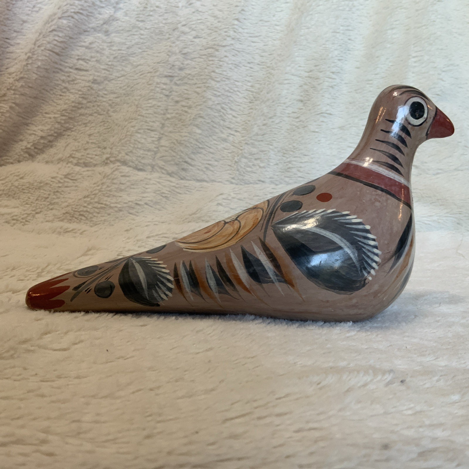 Vintage Tonalá Pottery Bird Figurine Mexican Folk Art Hand Painted Vintage Tonalá Pottery Bird Figurine Mexican Folk Art Hand Painted