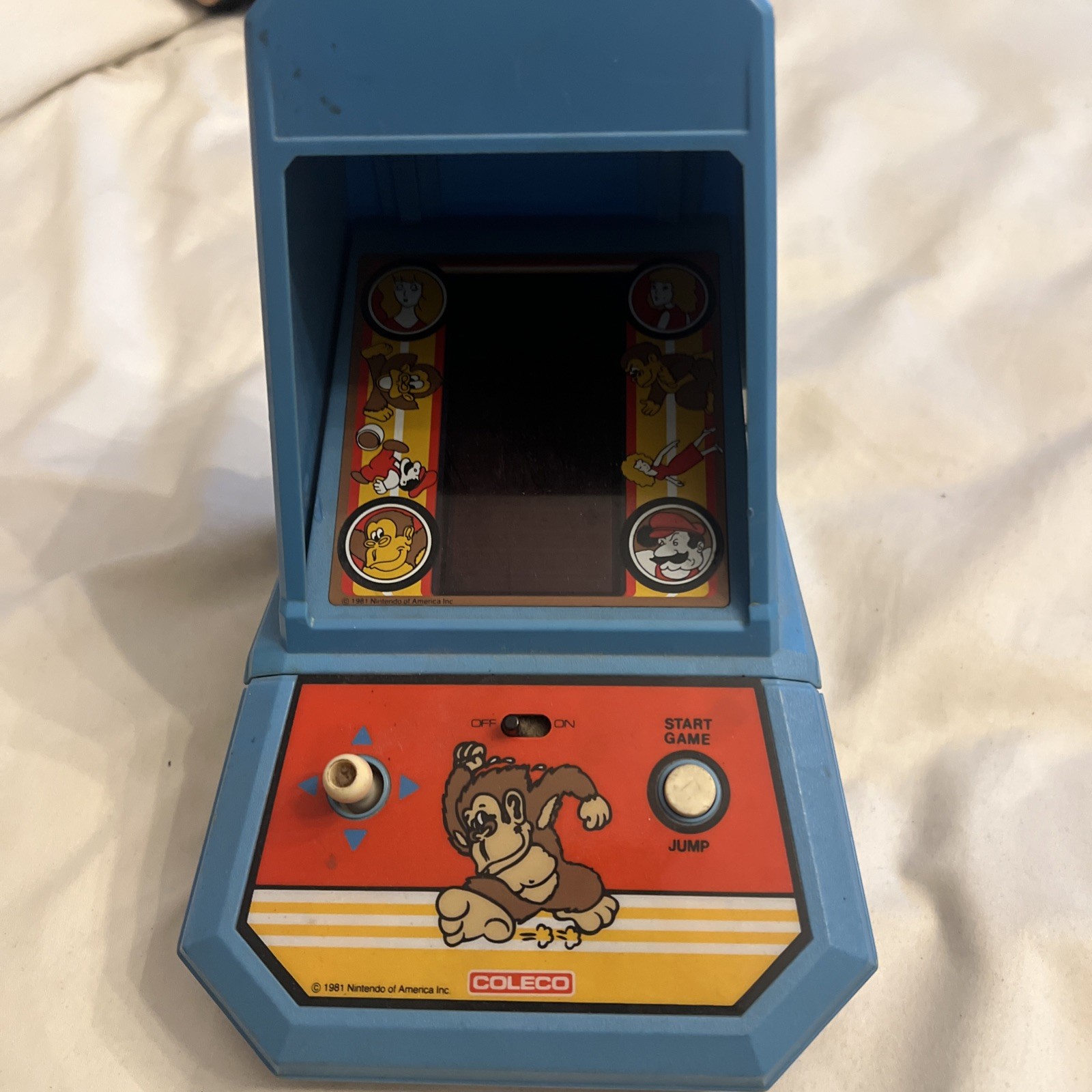 Nintendo Donkey Kong Coleco Tabletop Mini Arcade 1982 Vintage, Tested Working
