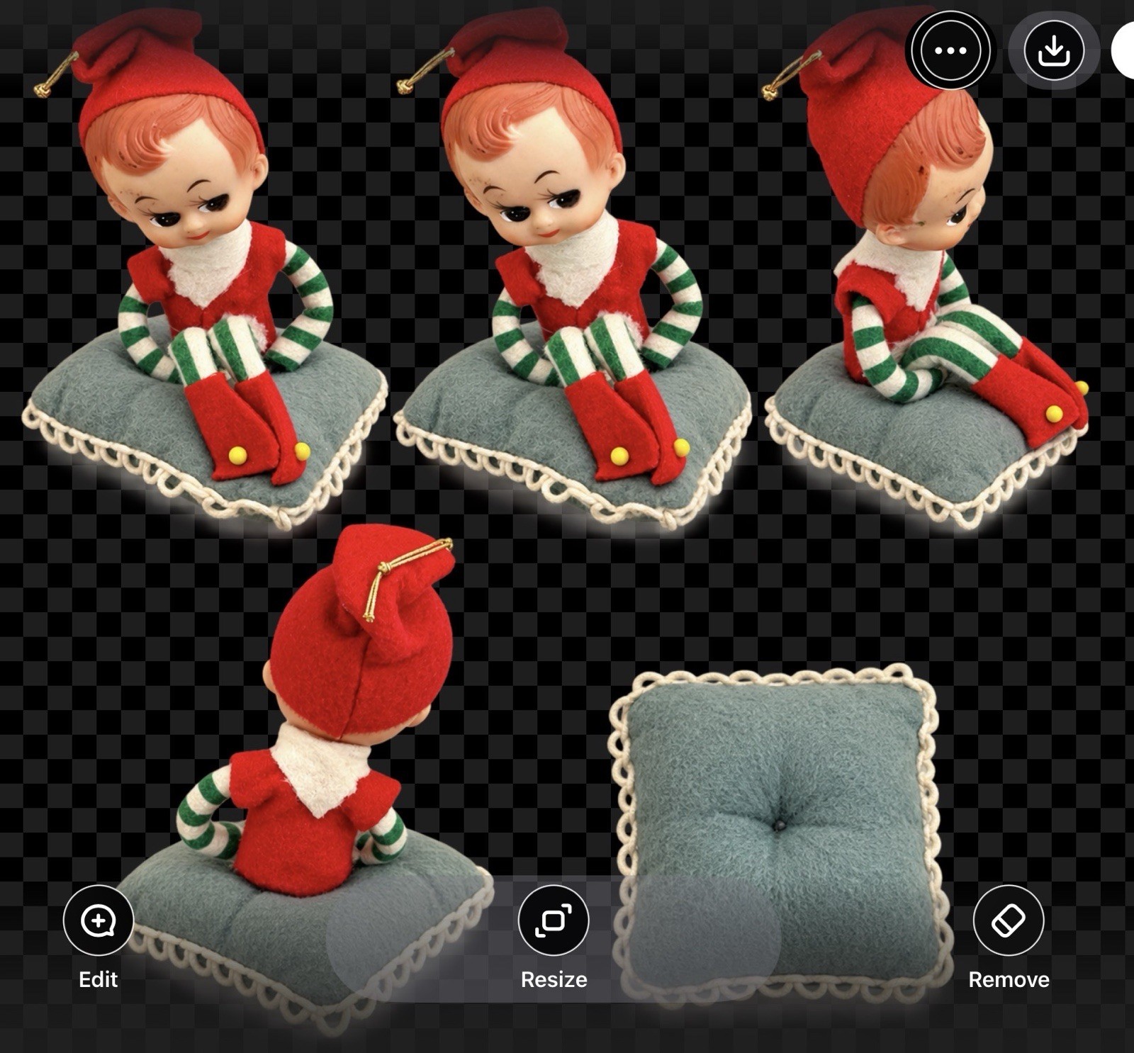 🎄 Vintage 1960s Knee-Hugger Christmas Elf — Made in Japan — $40 🎄