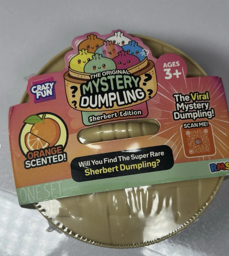 Crazy Fun Mystery Dumpling Sherbert Edition Orange Scented Blind Pack Ages 3+ Crazy Fun Mystery Dumpling Sherbert Edition Orange Scented Blind Pack Ages 3+