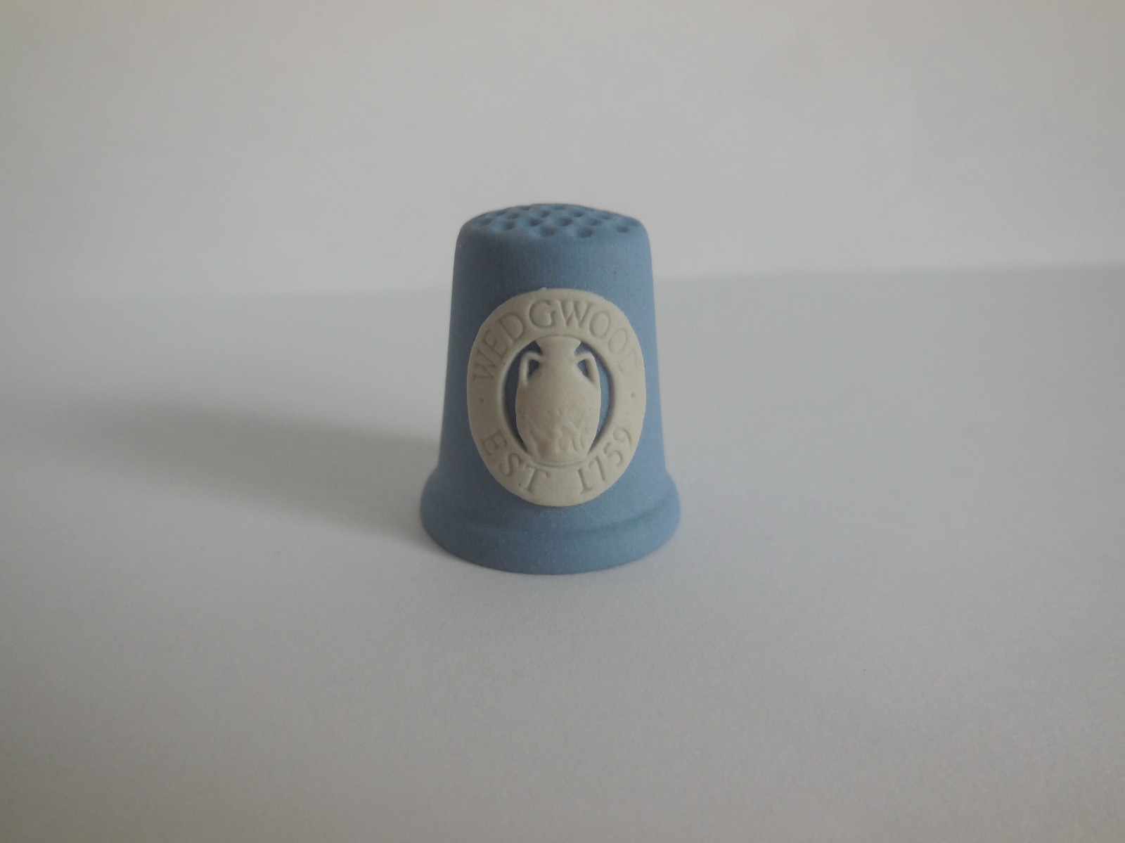 Wedgwood Blue Jasperware Est 1759 Portland Vase Thimble