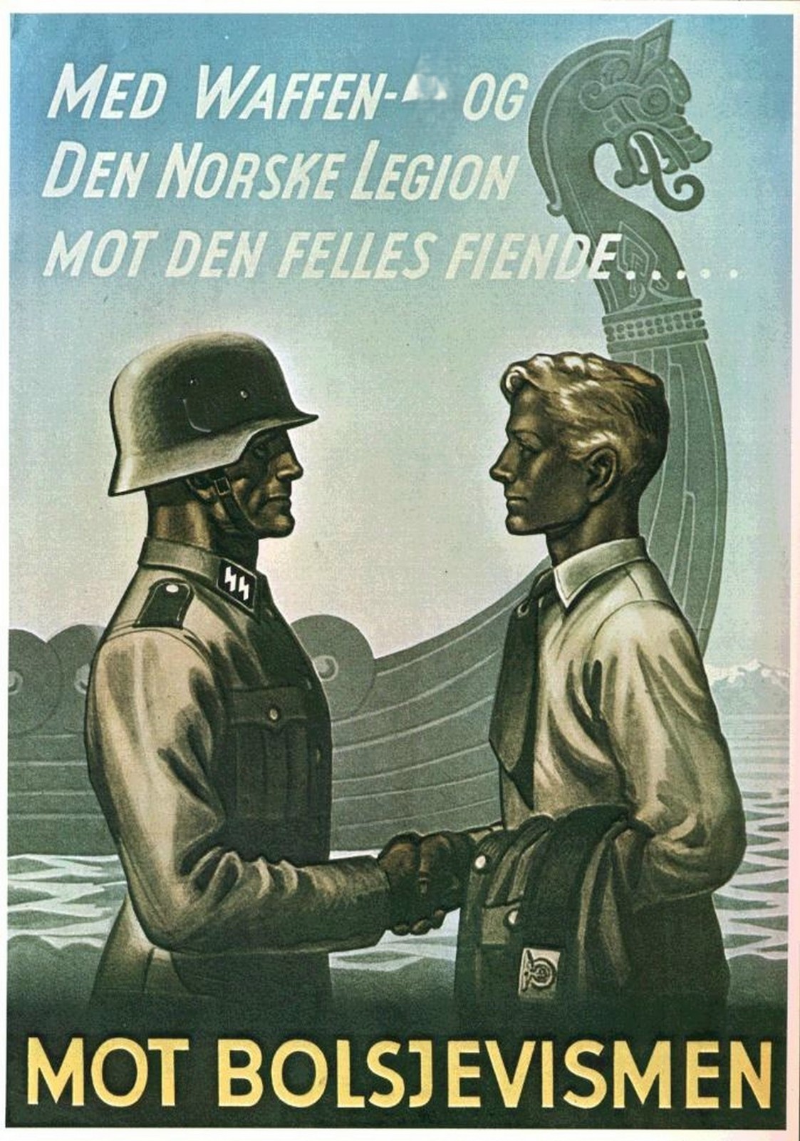 WWII Norwegian Norway German ELITE Soldier Propaganda Military War Poster Print