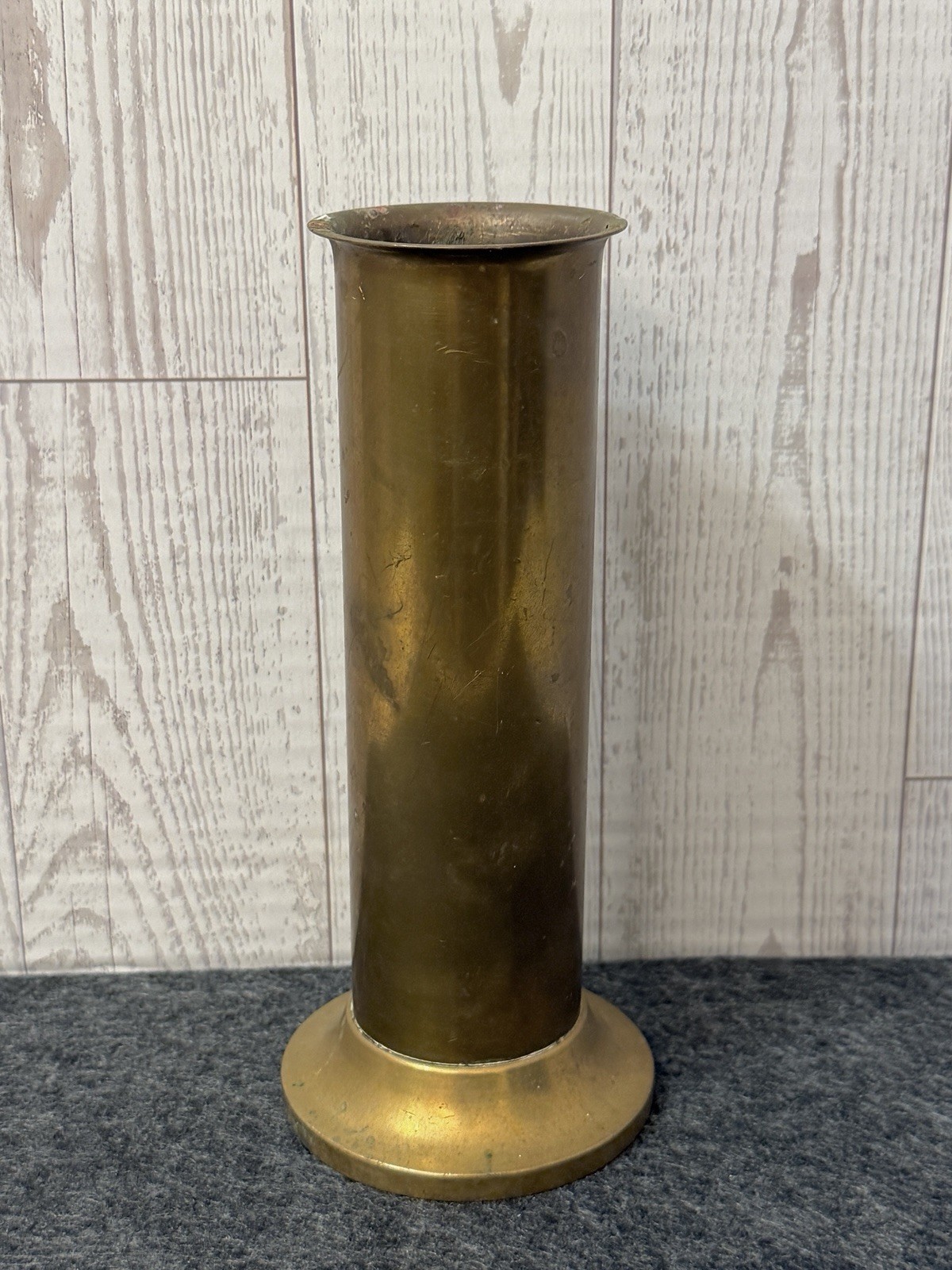 ANTIQUE WW1 TRENCH ART BRASS COPPER SHELL FLOWER VASE ARTILLERY SOUVENIR DECOR ANTIQUE WW1 TRENCH ART BRASS COPPER SHELL FLOWER VASE ARTILLERY SOUVENIR DECOR