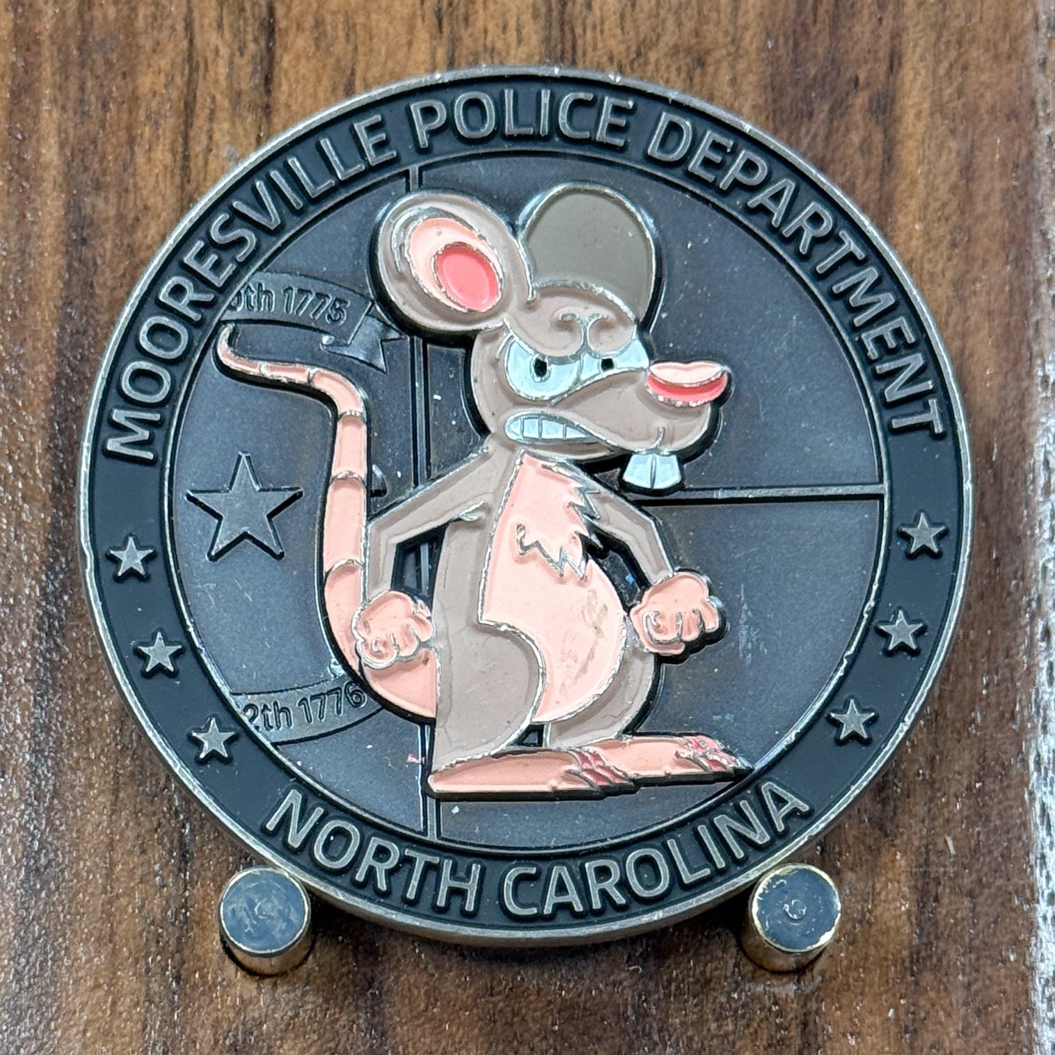 Mooresville PD North Carolina Narcotics Unit Grim Reaper Challenge Coin  M#19