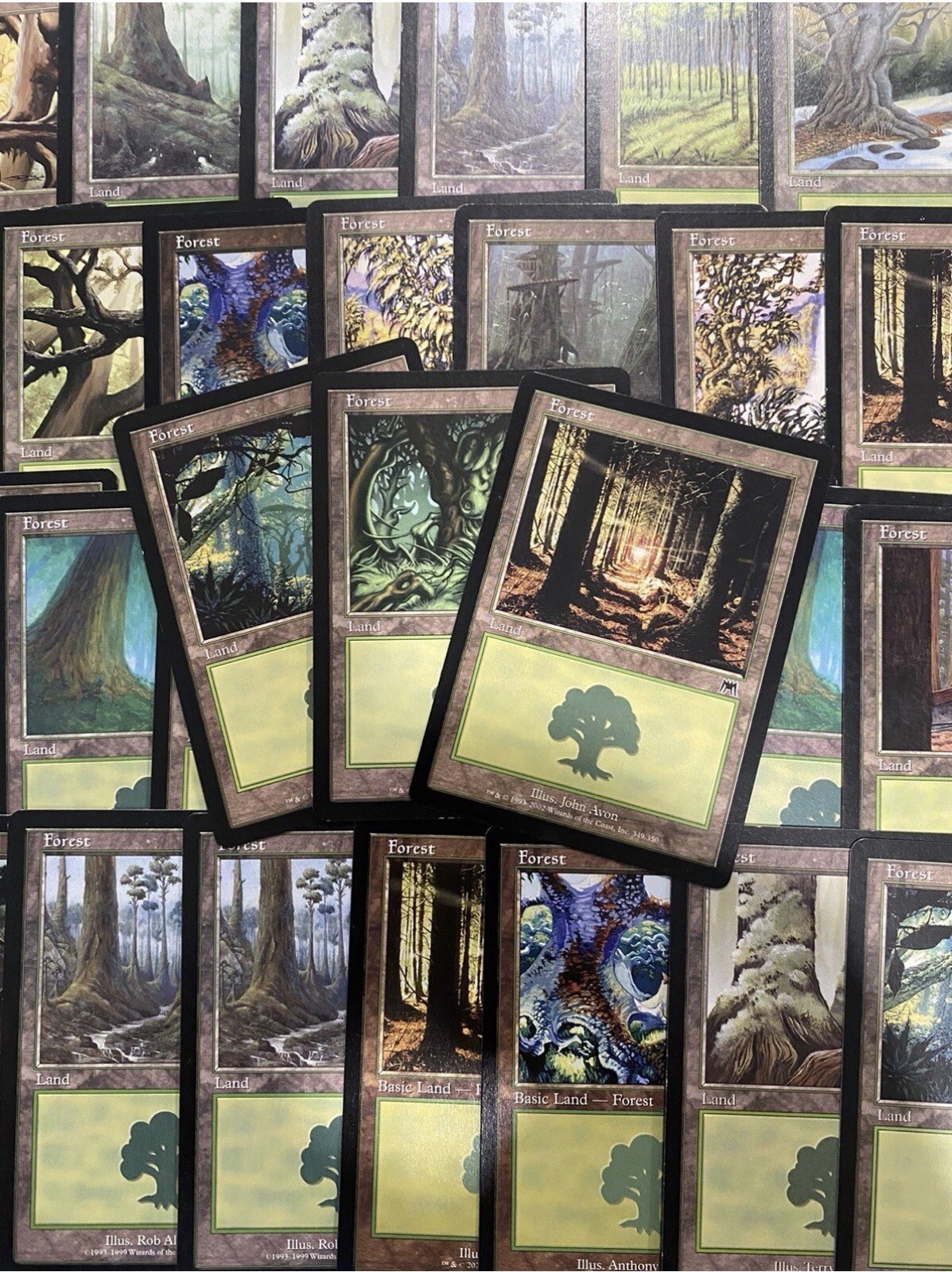 MTG - 25 x Vintage Forests - Magic The Gathering MTG - 25 x Vintage Forests - Magic The Gathering