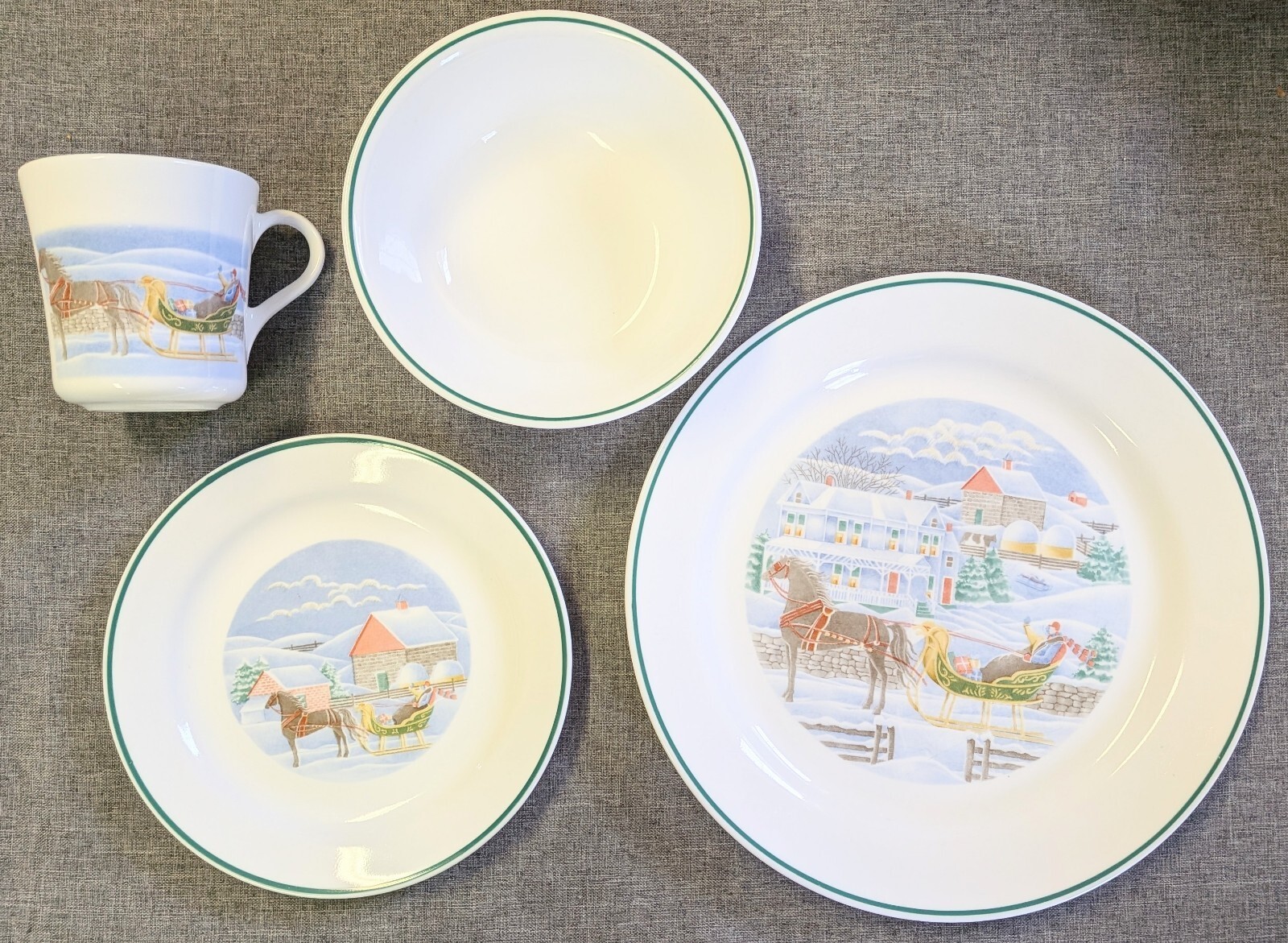 Vintage Corelle Country Memories 20-Pc Dinnerware Sets (2 Complete Sets) Corning Vintage Corelle Country Memories 20-Pc Dinnerware Sets (2 Complete Sets) Corning