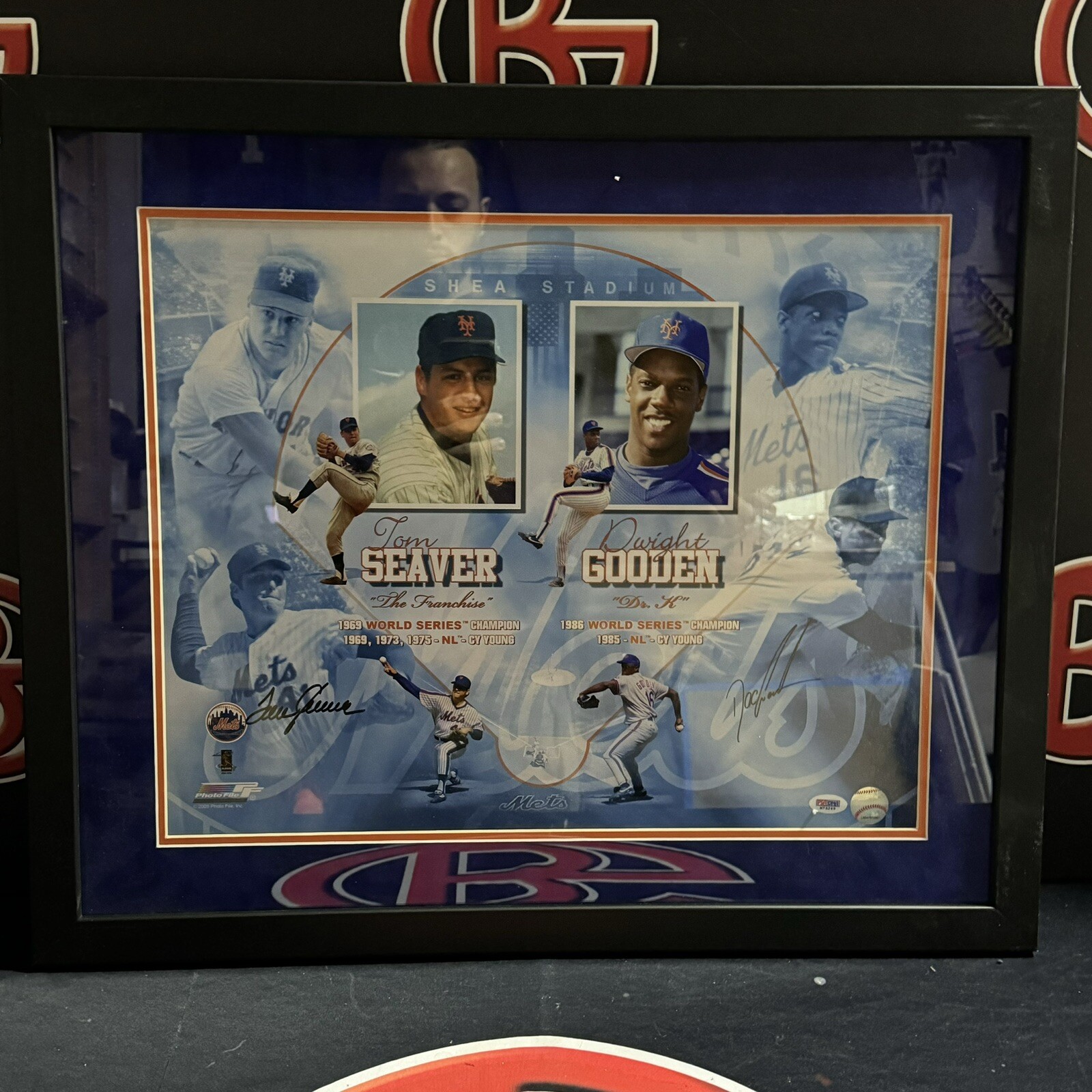 Tom Seaver & Doc Gooden Signed New York Mets Framed 16X20 Photo Autographed PSA Tom Seaver & Doc Gooden Signed New York Mets Framed 16X20 Photo Autographed PSA