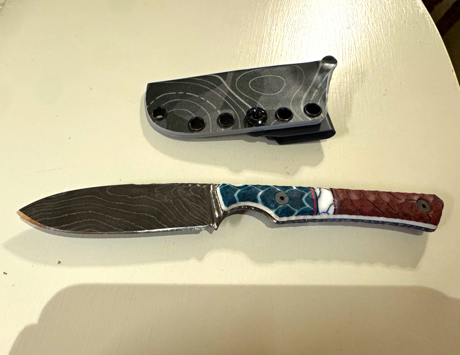 Lex Rex Custom Mid-Size Goblin Damascus Merica Lex Rex Custom Mid-Size Goblin Damascus Merica