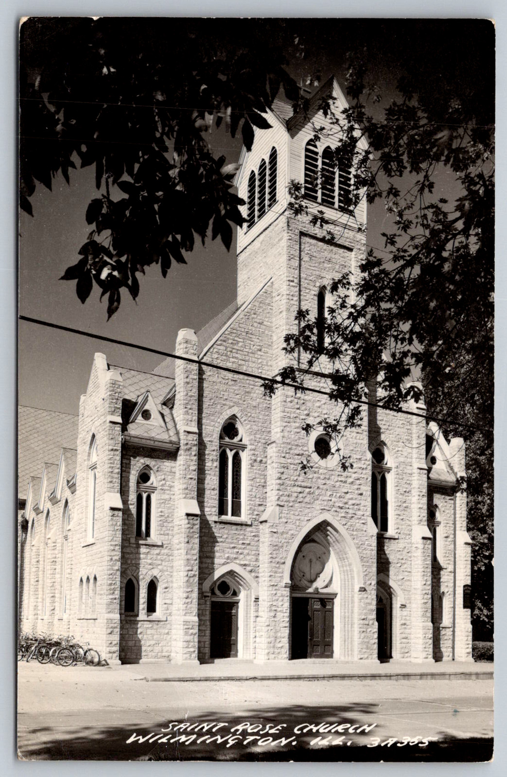 RPPC c1940s Saint Rose Church Wilmington Illinois IL Postcard RPPC c1940s Saint Rose Church Wilmington Illinois IL Postcard