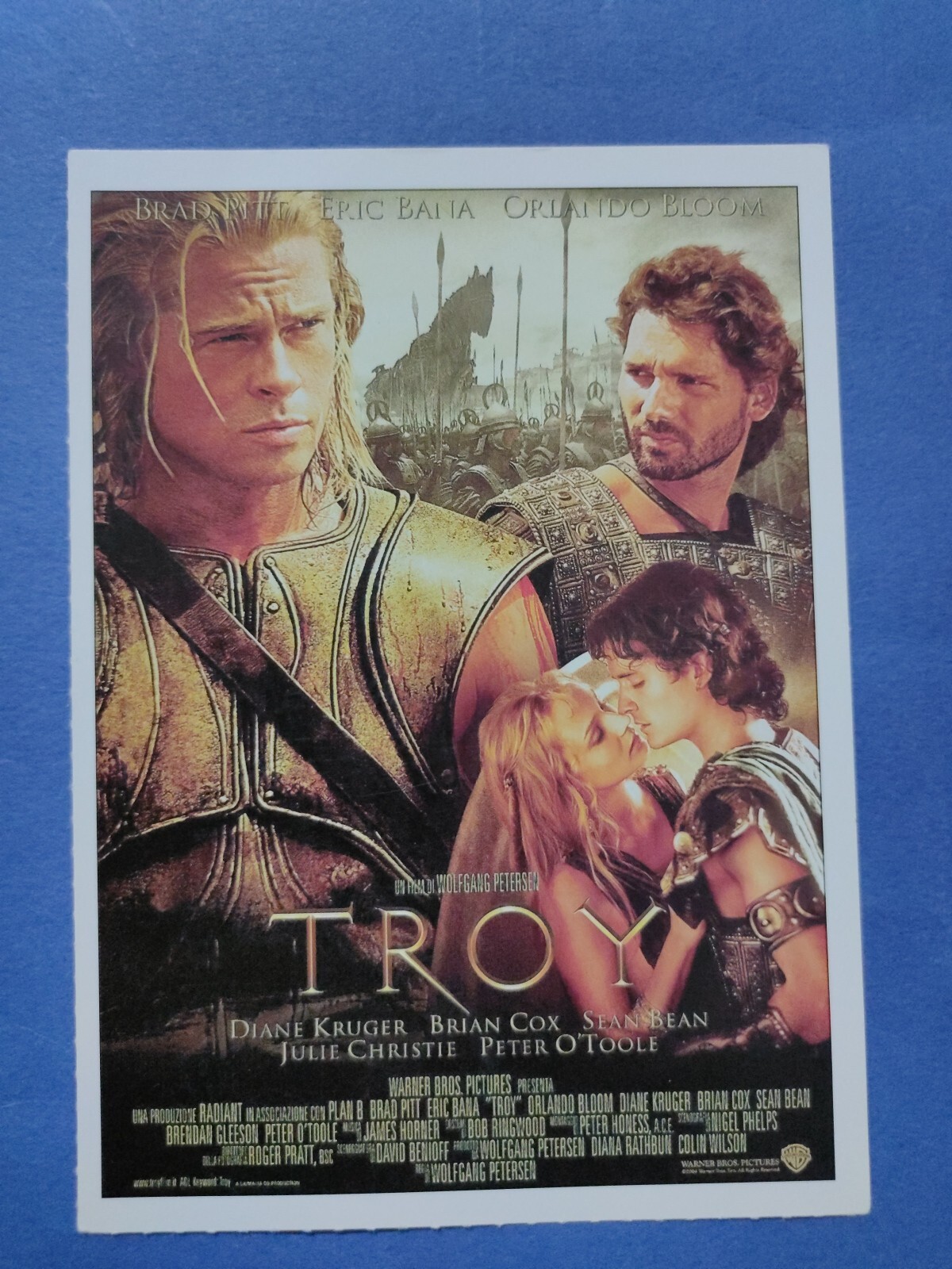 TROY - CIAK 2004 POSTCARD MINI POSTER 10X14 CM MOVIE CINEMA COLLECTION
