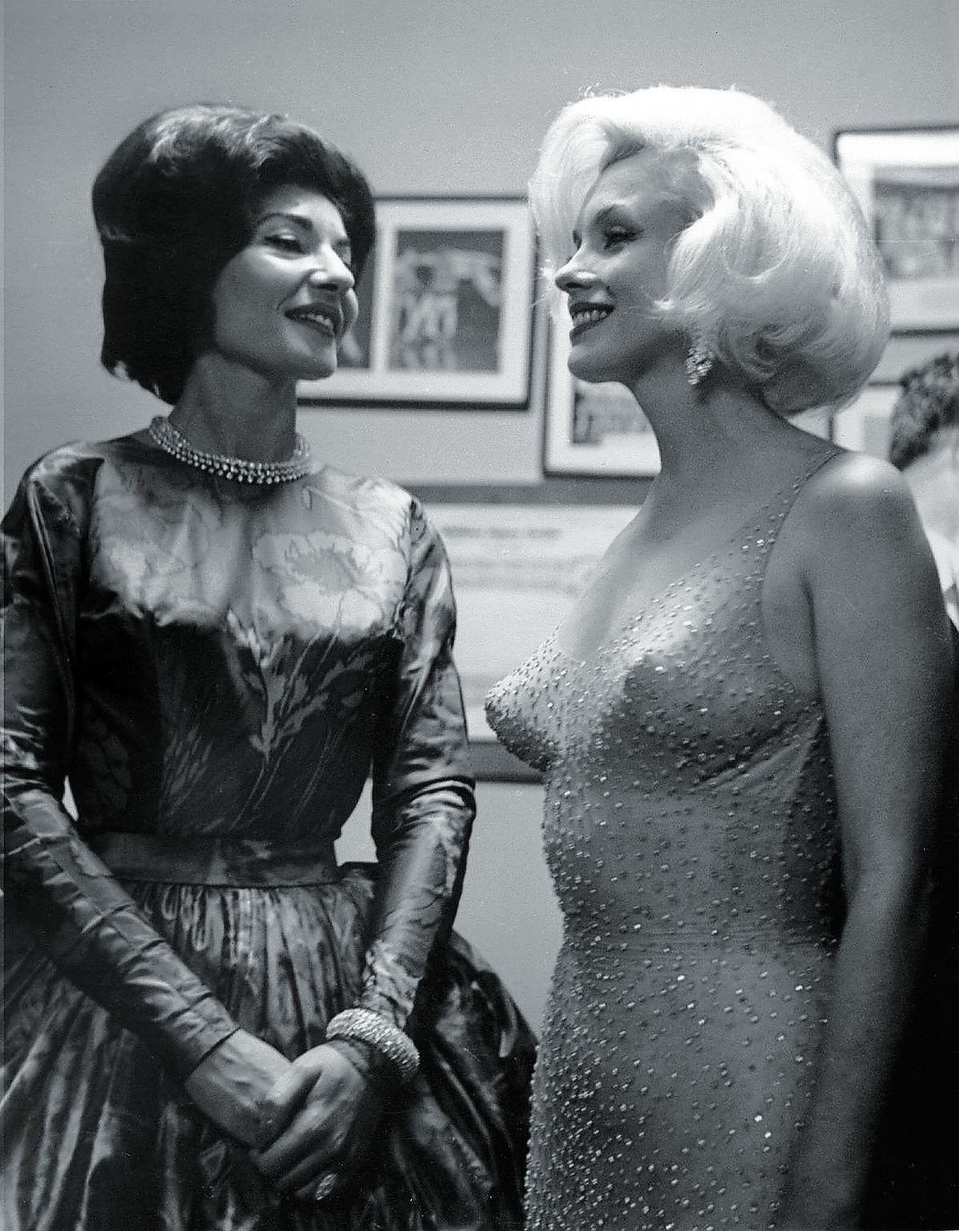 MARILYN MONROE With Maria Callas Madison Square Garden N.Y.C 1962 Photo8.5x11
