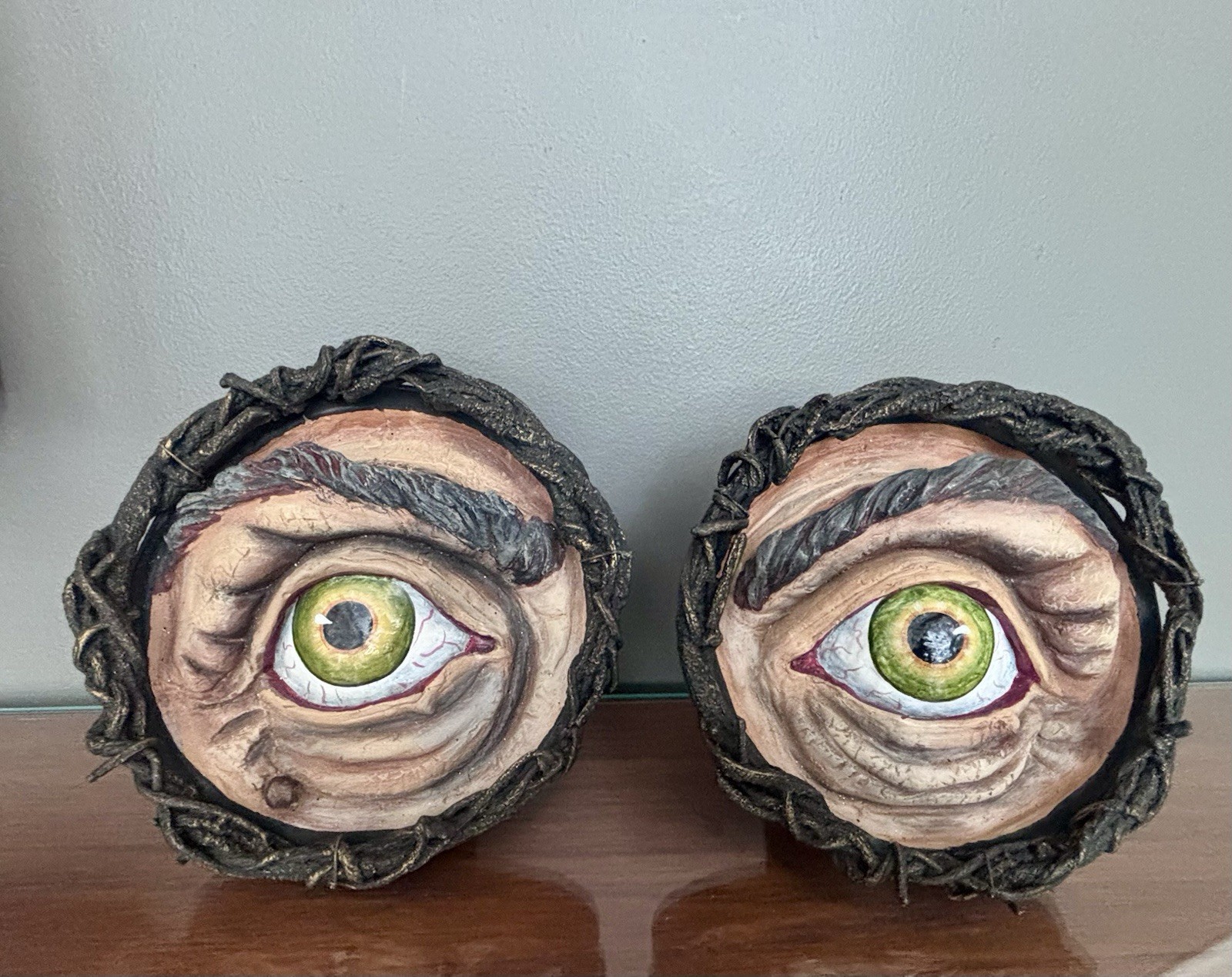 Katherine’s Collection Creepy Curiosity Haunted Eyeball Framed Wall Hanging Set Katherine’s Collection Creepy Curiosity Haunted Eyeball Framed Wall Hanging Set