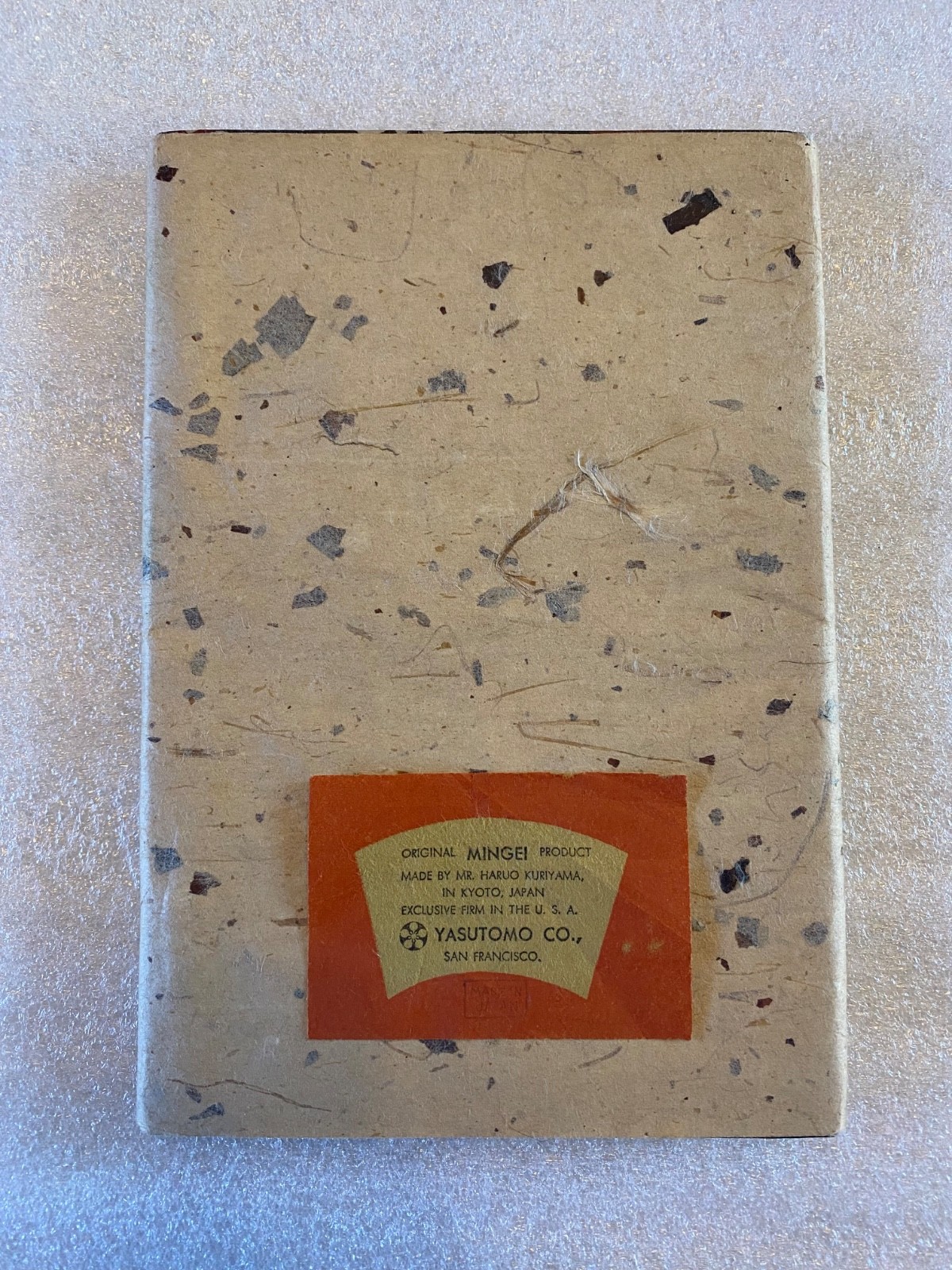 Vintage Japanese Mingei Handmade Chiri Paper Notebook Haruo Kuriyama